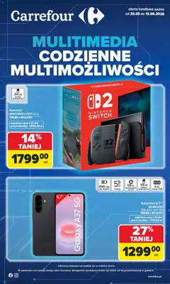 Pogląd gazetki "Carrefour gazetka - Multimedia" ze sklepu Carrefour ważnej od 25.05.2026
