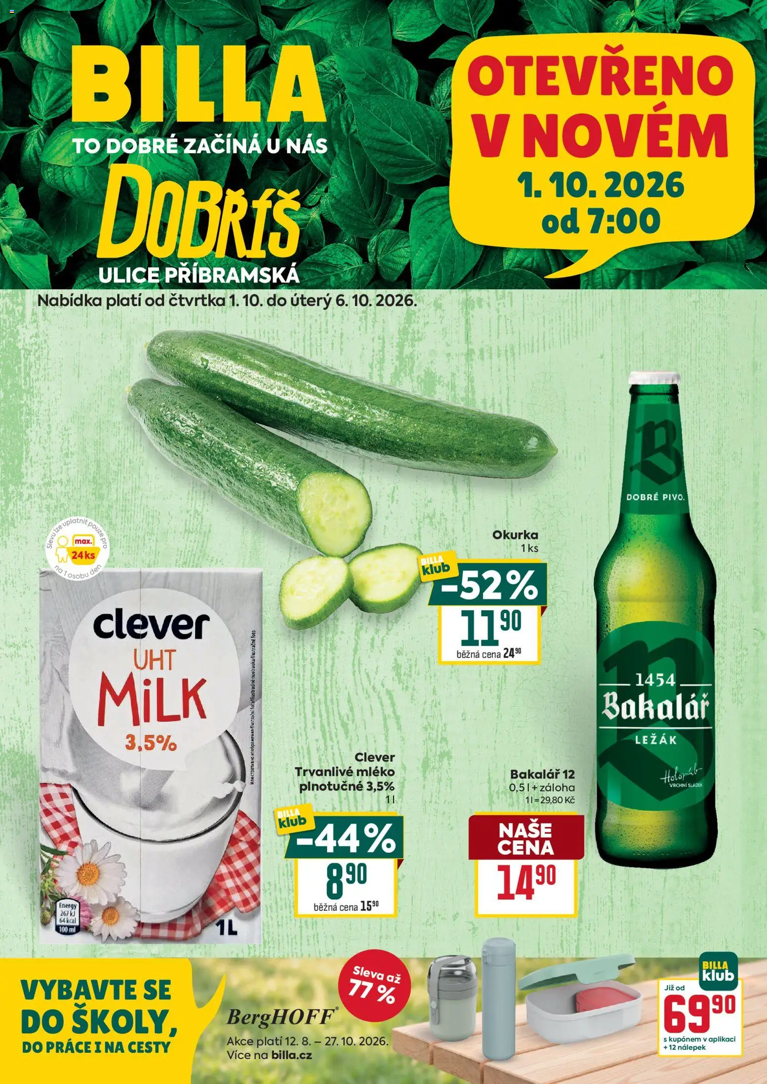 Náhled nabídky: Billa Billa leták - Dobříš platný od 30.09.2026