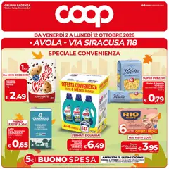 Anteprima dell'opuscolo COOP volantino Avola dal negozio COOP valido da 02/10/2026