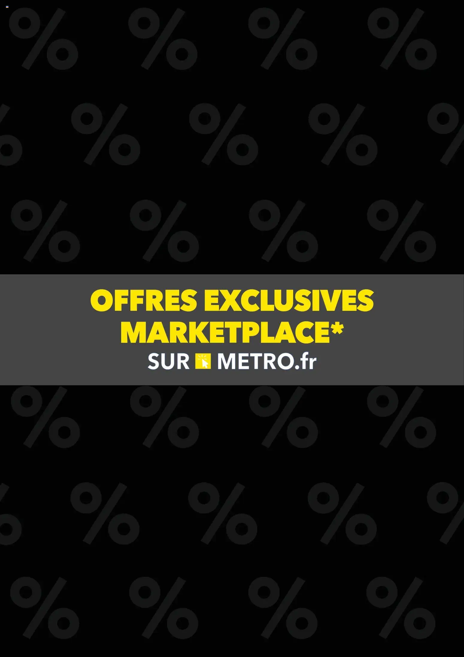 Prévisualisation de METRO Offres exclusives Marketplace du magasin METRO formulaire valide 29/10/2026