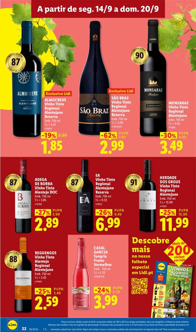 Novo folheto Lidl a partir de 14/09