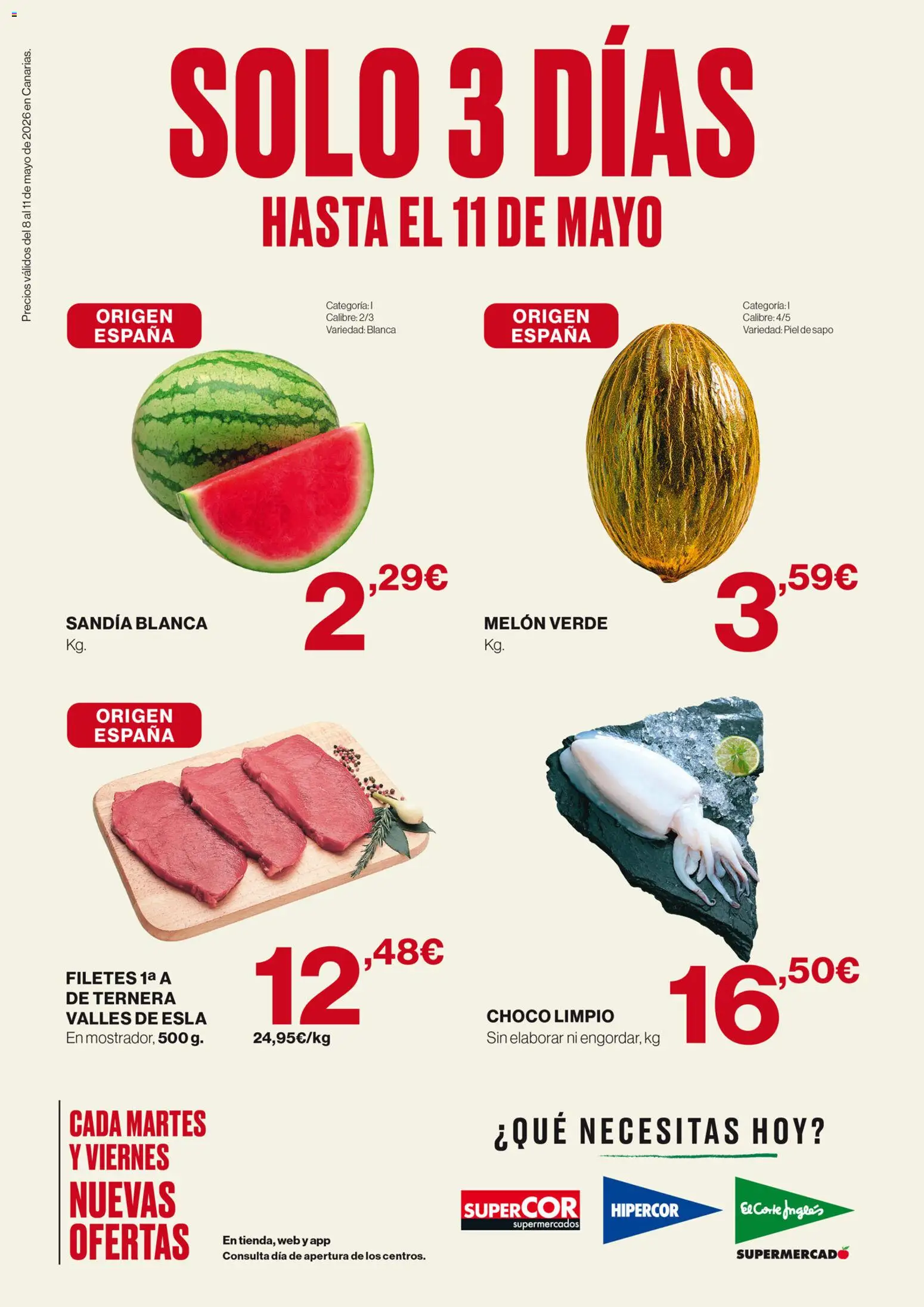 Vista previa del folleto de la tienda Supercor válido desde el 08/05/2026 - Sandía, Melón
