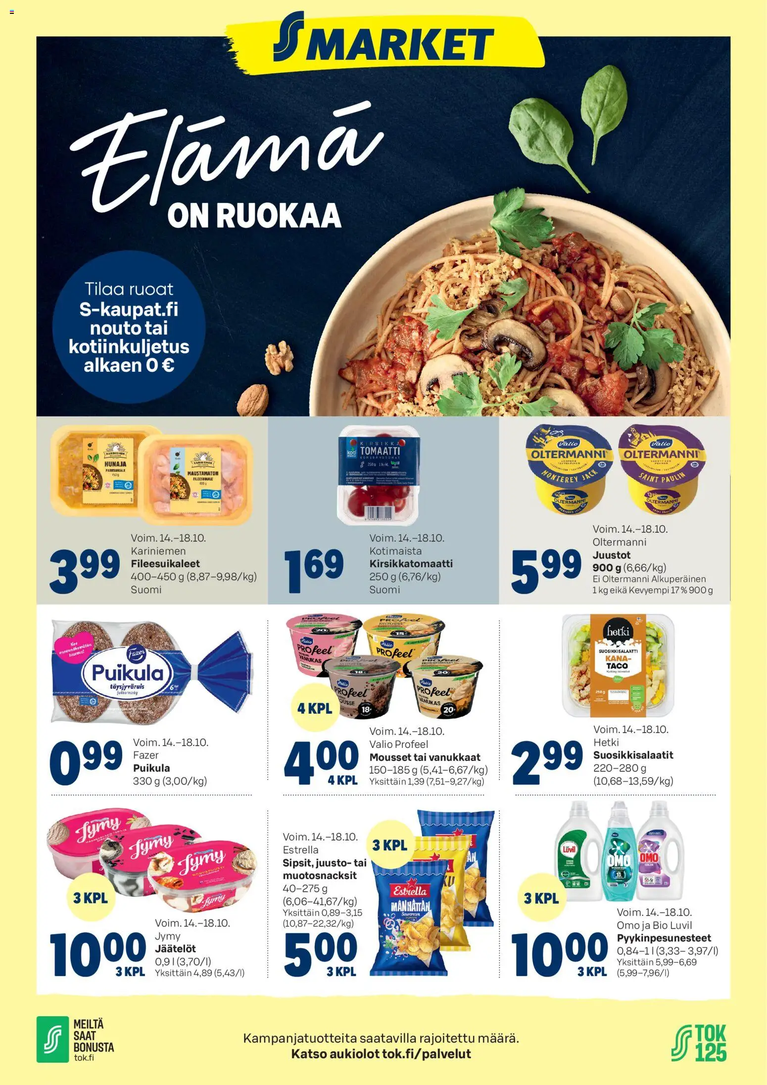 Kaupan S-market S-market tarjoukset esikatselu, voimassa 14/10/2026