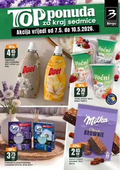 Pregled letka Bingo TOP ponuda za kraj sedmice trgovine Bingo vrijedi od 07.05.2026