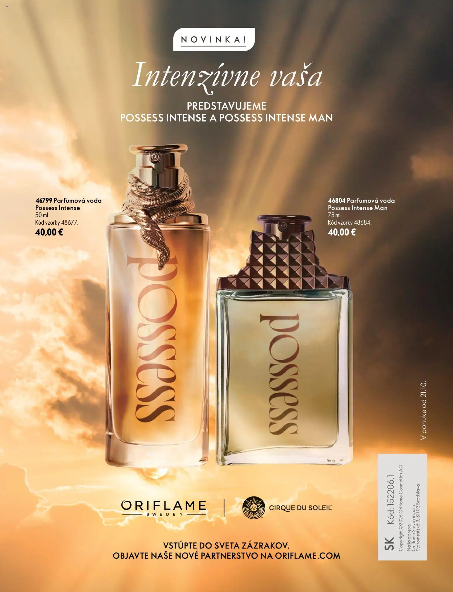 Náhľad Oriflame letáku platného od 30.09.2026 - Voda