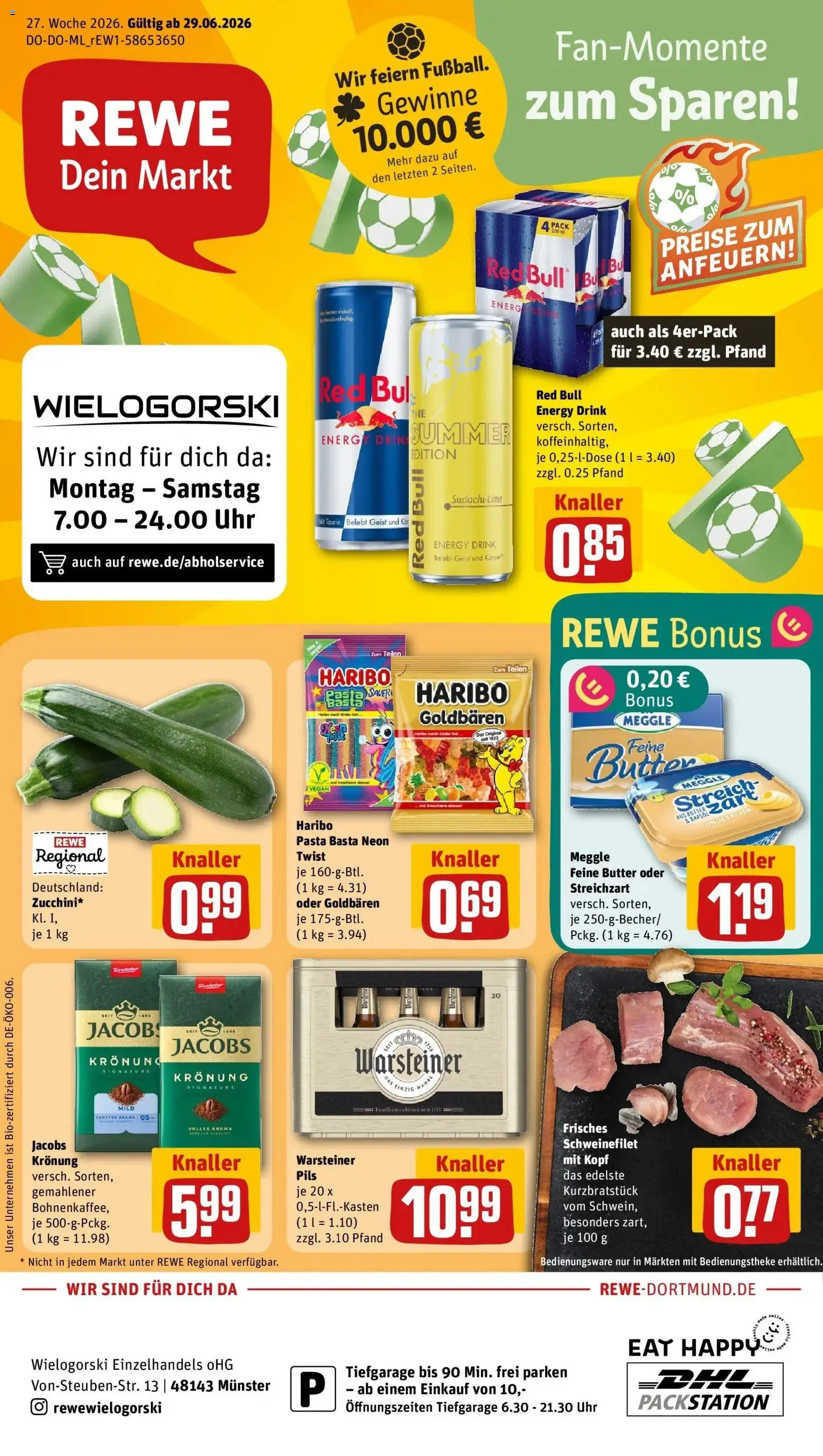 Vorschau von dem Prospekt des Geschäftes Rewe, gültig ab dem 29.06.2026