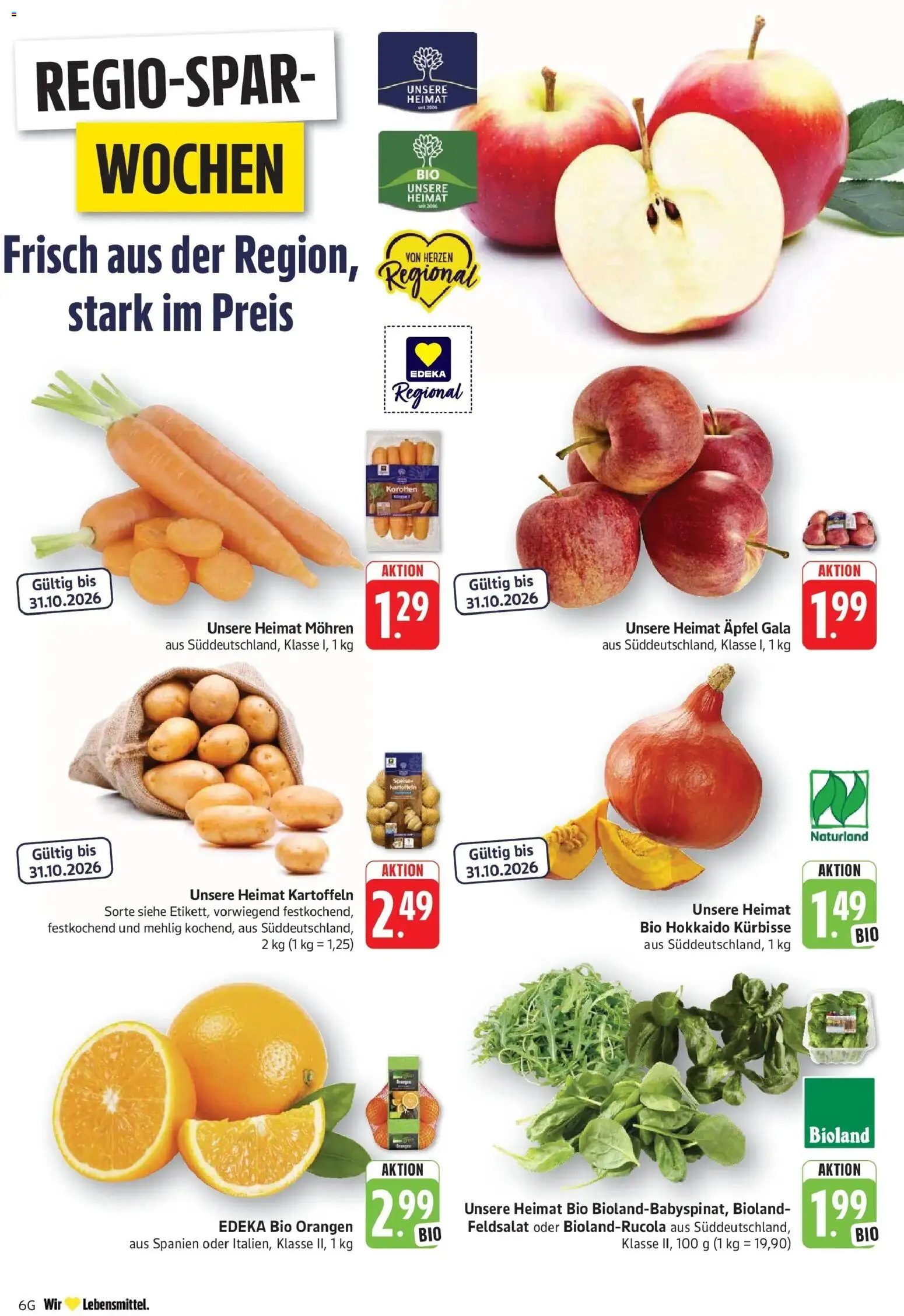 Vorschau von dem Prospekt des Geschäftes Edeka, gültig ab dem 26.10.2026