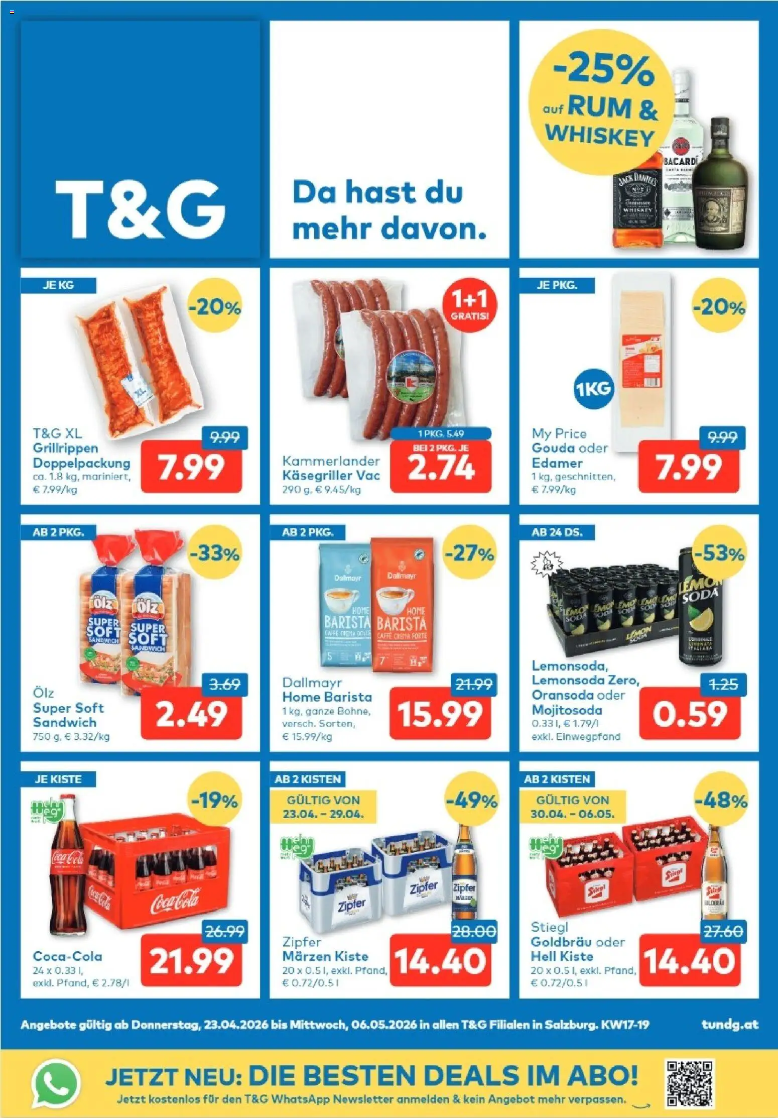 Vorschau der Angebote: T&G T&G Salzburg gültig ab 23.04.2026 - Whiskey