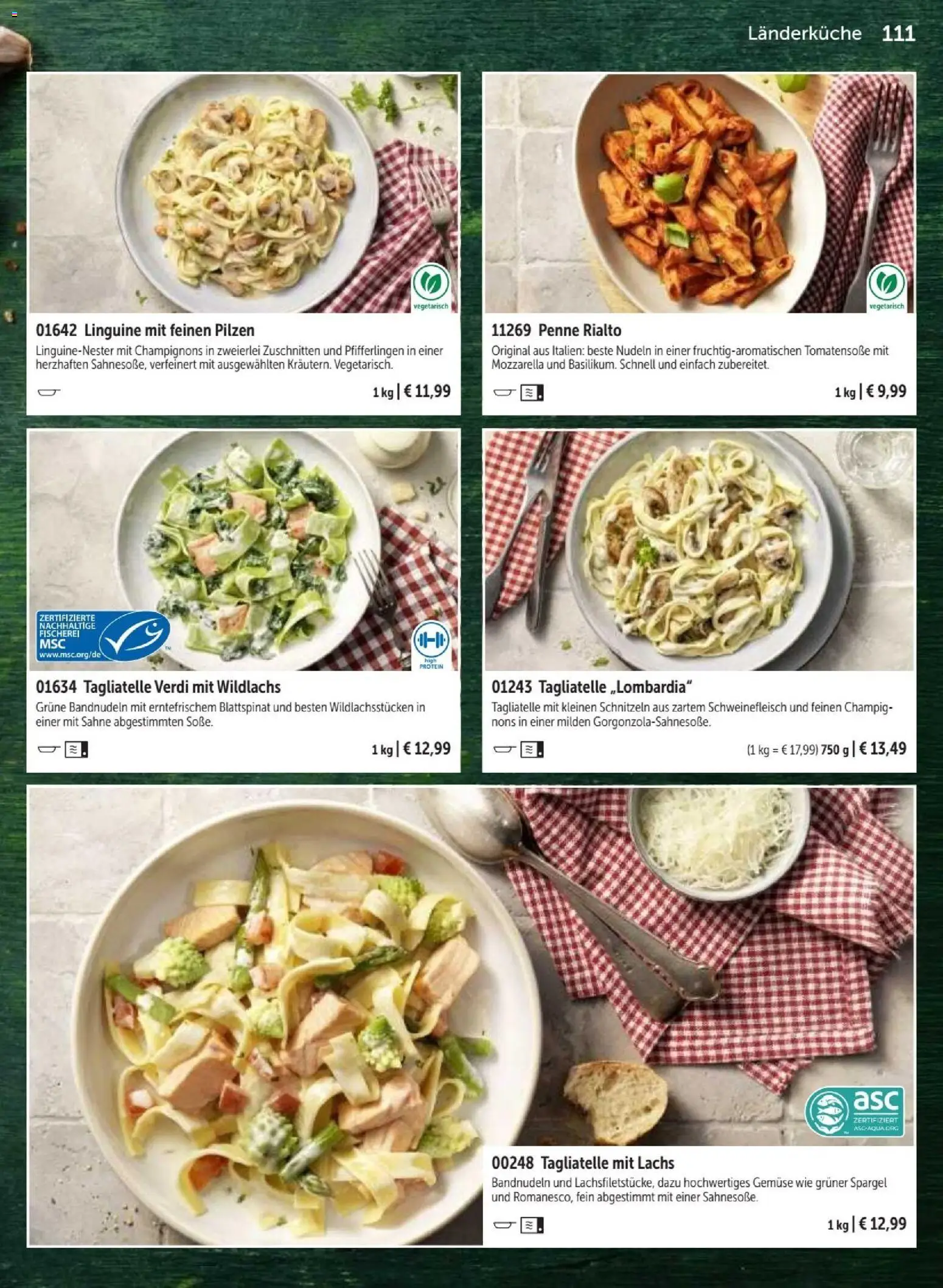 Vorschau von dem Prospekt des Geschäftes Bofrost, gültig ab dem 07.09.2026 - Gemüse, Mozzarella, Spargel, Lachs, Nudeln, Champignons, Sahne, Schweinefleisch