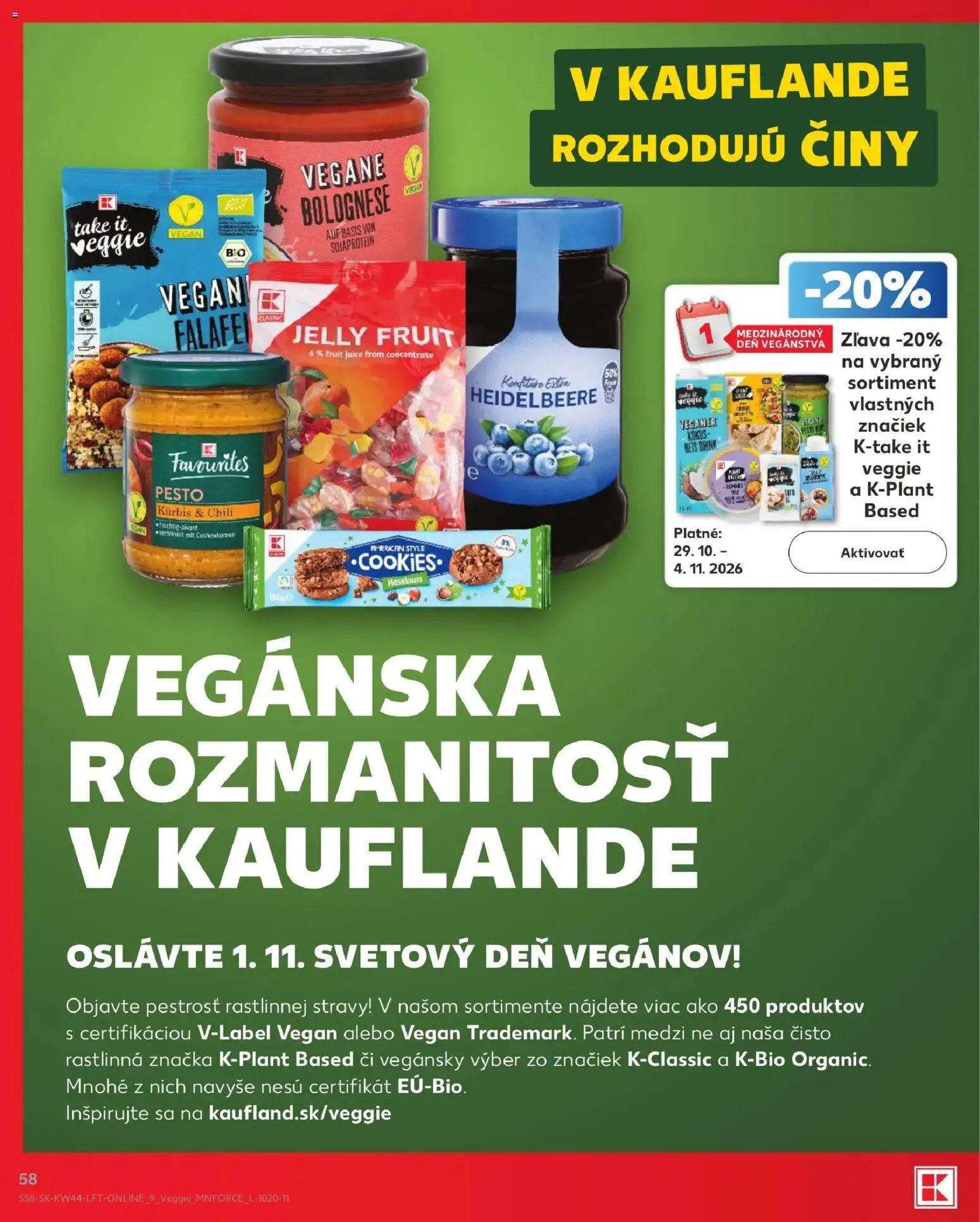 Náhľad Kaufland letáku platného od 29.10.2026 - Kokos, Pesto