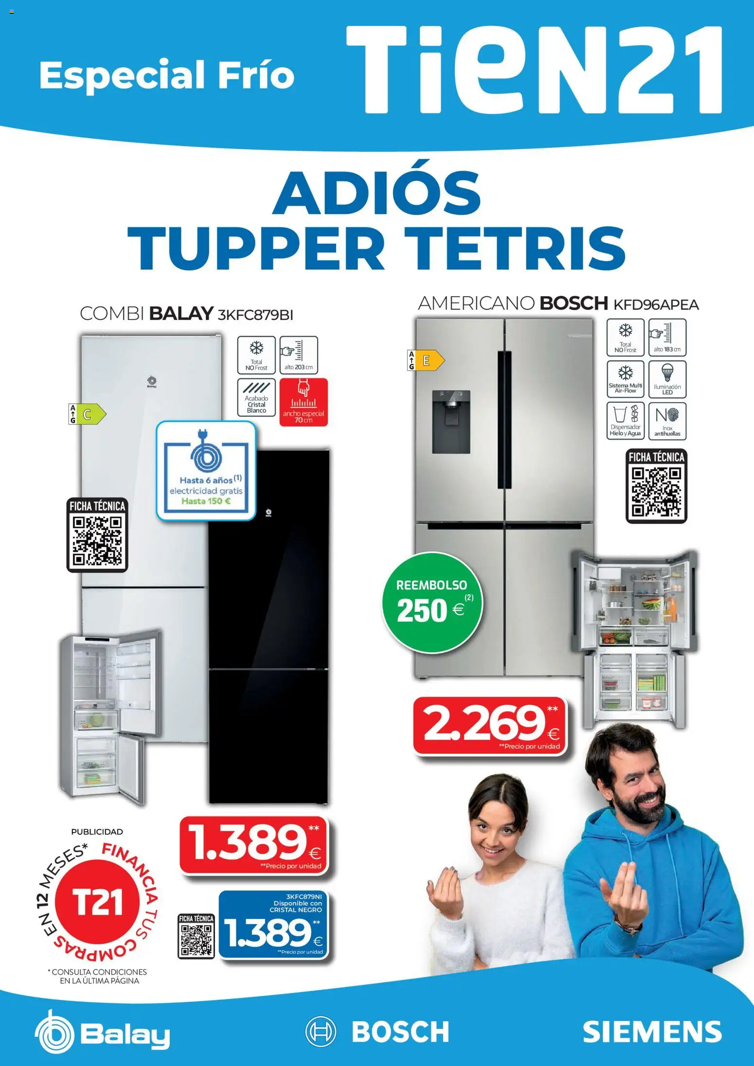 Vista previa del folleto de la tienda Tien 21 válido desde el 01/06/2026 - Agua, Hielo, Iluminador, Combi, Dispensador