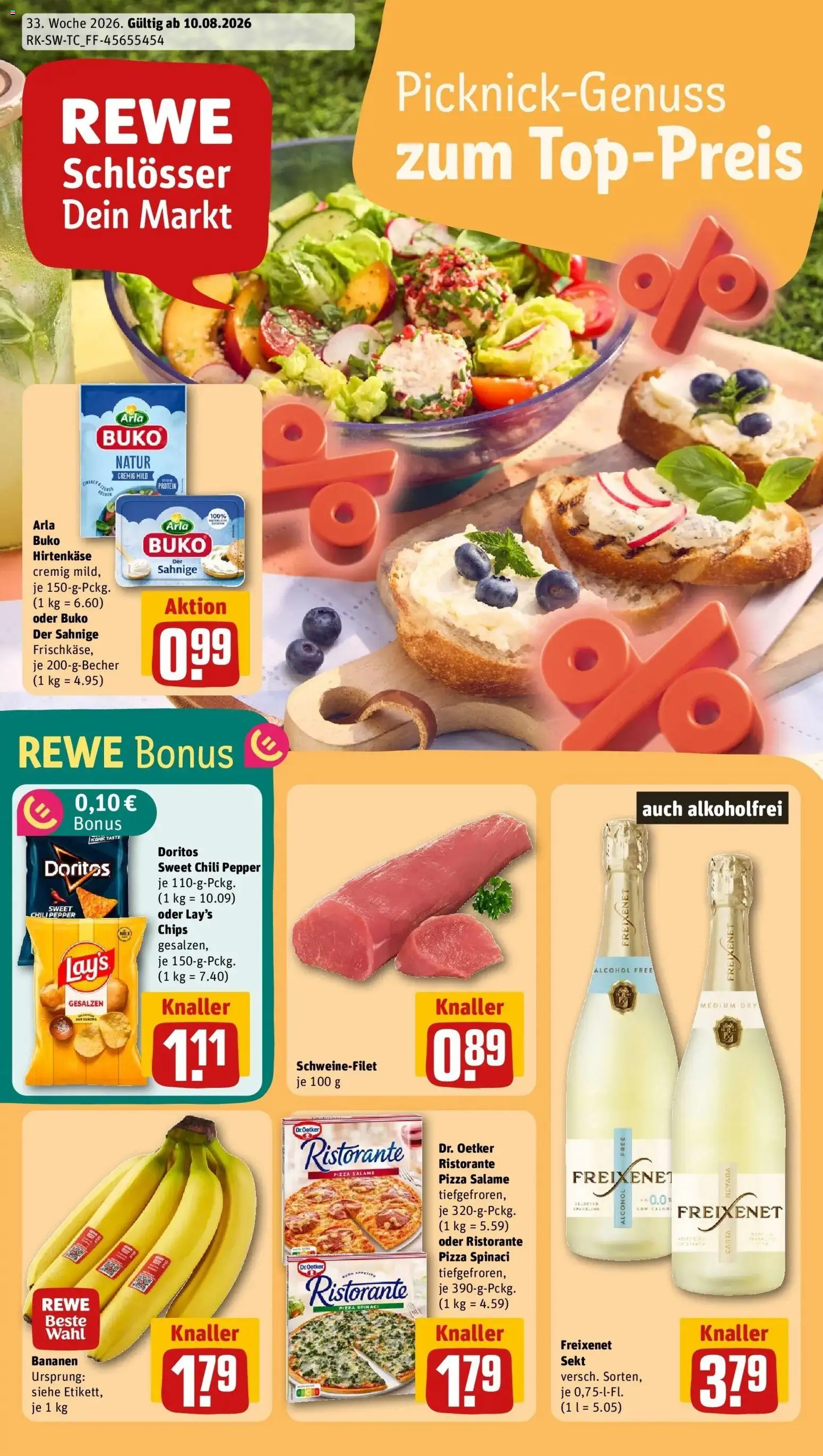 Vorschau von dem Prospekt des Geschäftes Rewe, gültig ab dem 10.08.2026