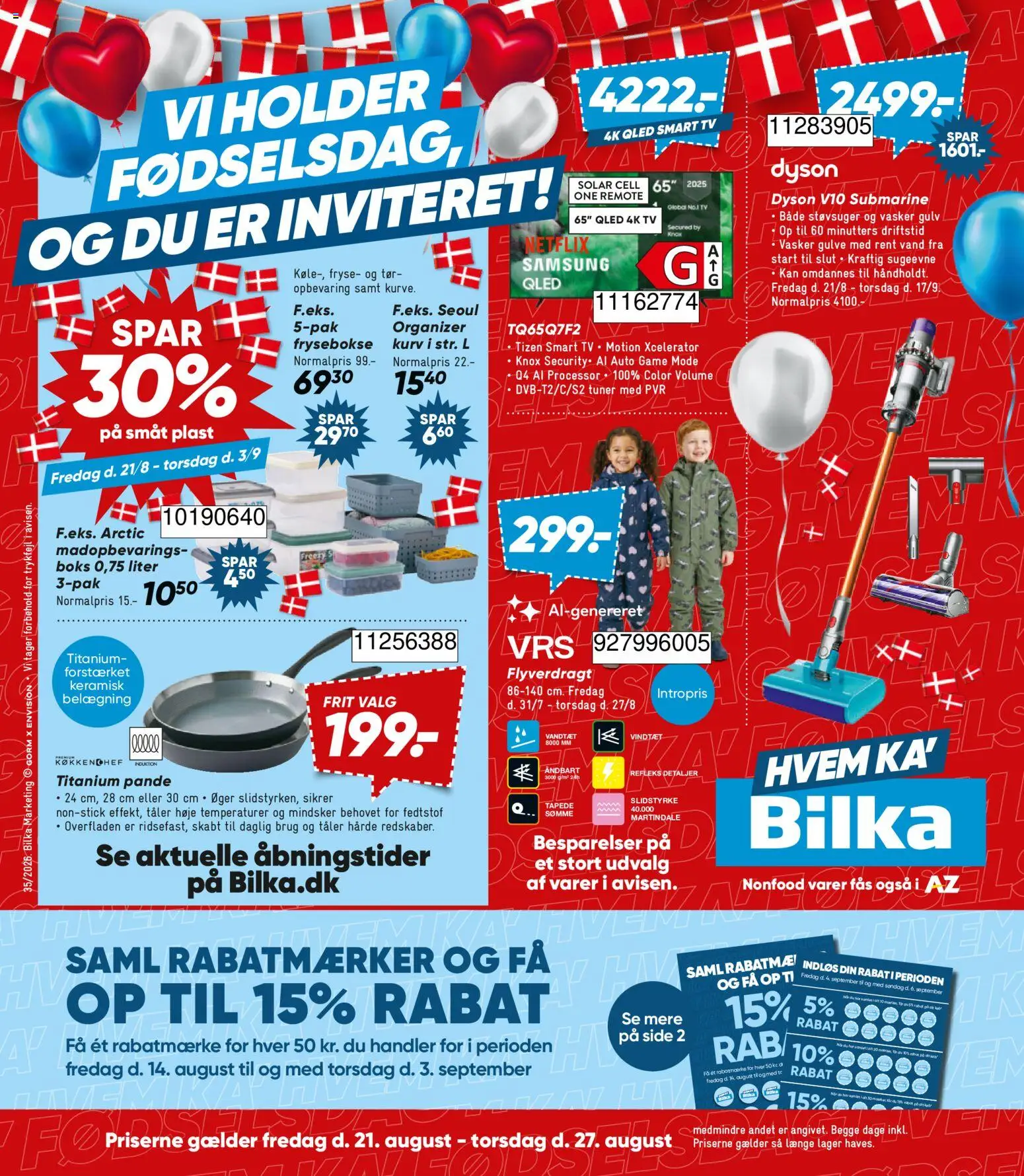 Eksempel på tilbudsavis Bilka - Nonfood fra butik Bilka gyldig fra 21/08/2026
