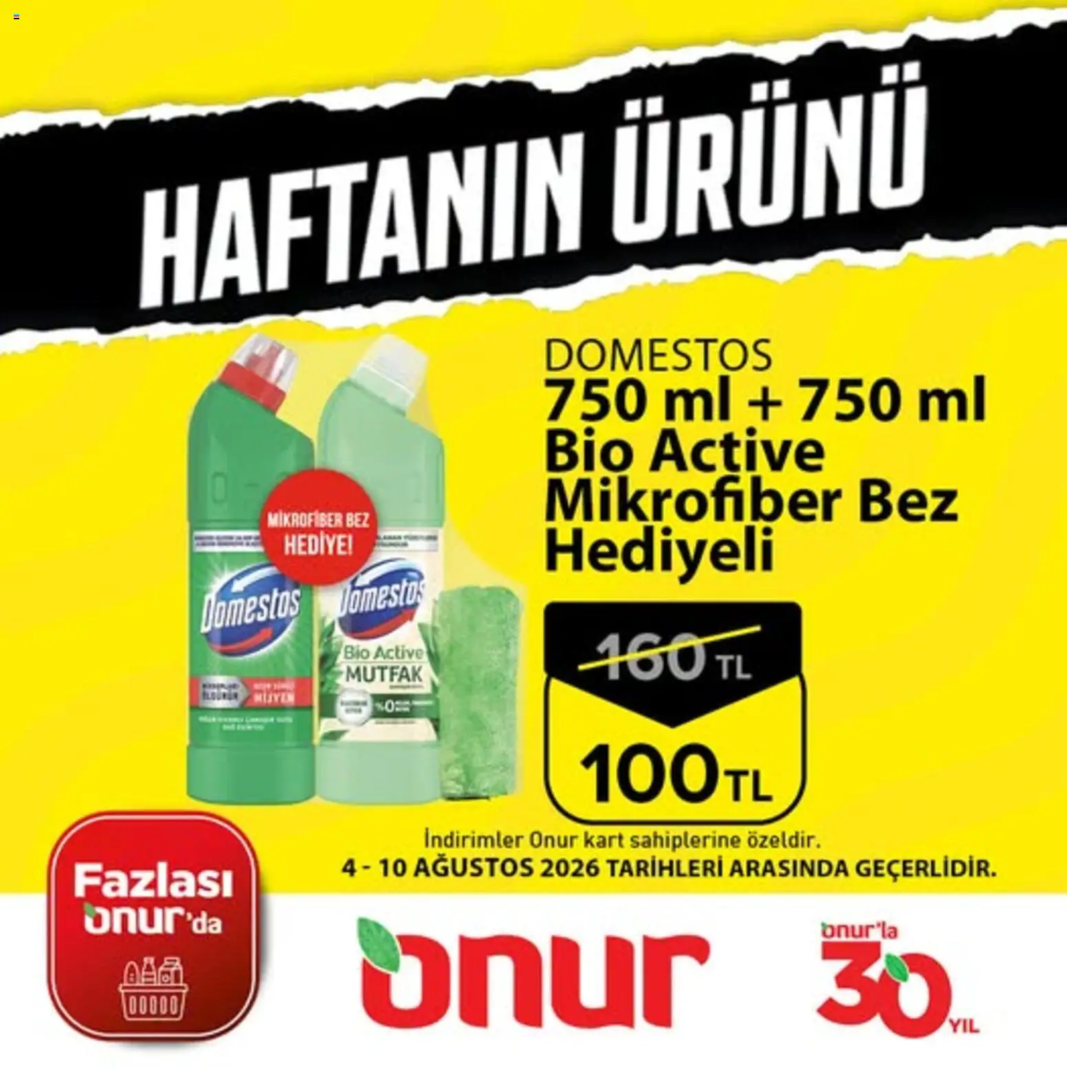 Onur Market Onur Market - Haftanın Ürünü 04.08.2026 - Broşürünün önizlemesi