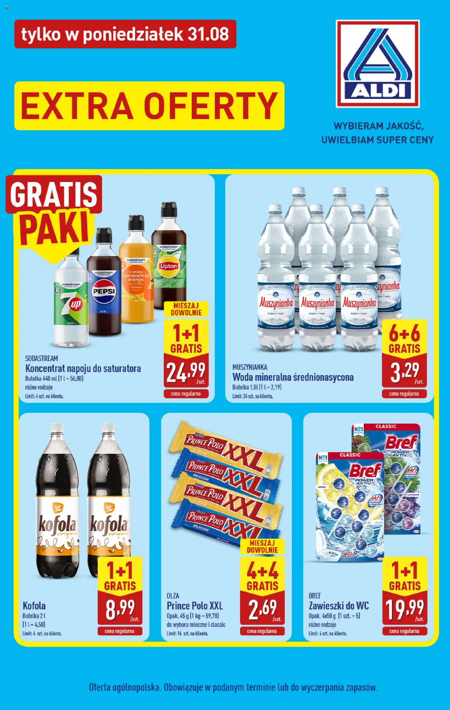 Pogląd gazetki "Aldi gazetka - Extra oferta" ze sklepu Aldi ważnej od 31.08.2026