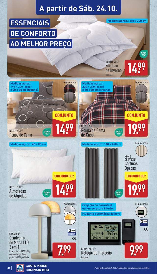 Novo folheto Aldi a partir de 19/10