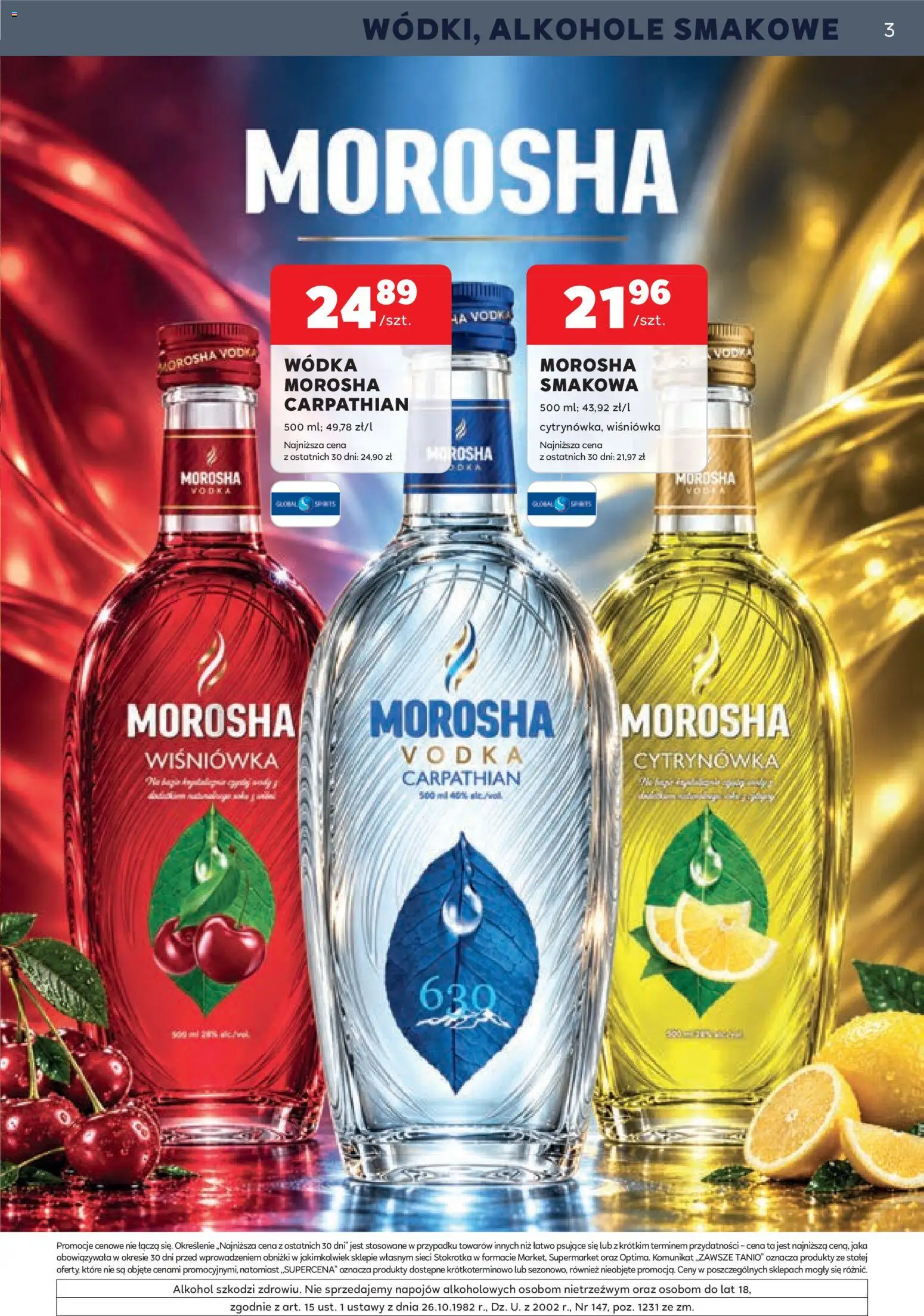 Pogląd gazetki "Stokrotka gazetka - Oferta alkoholowa" ze sklepu Stokrotka ważnej od 01.10.2026 - Stokrotka, Alkohole, Alkohol, Wódka, Vodka, Wiśniówka