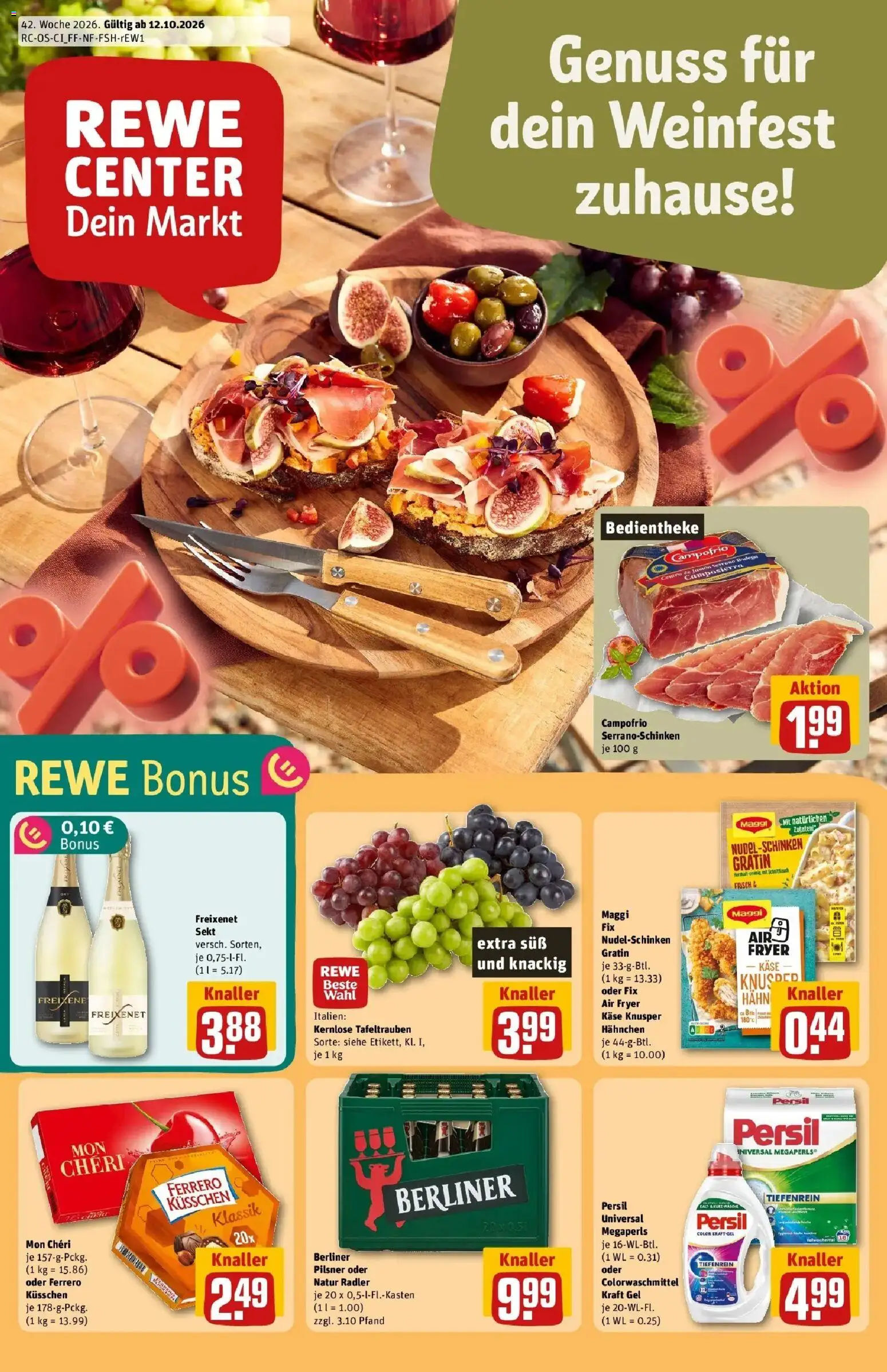 Vorschau von dem Prospekt des Geschäftes Rewe, gültig ab dem 12.10.2026