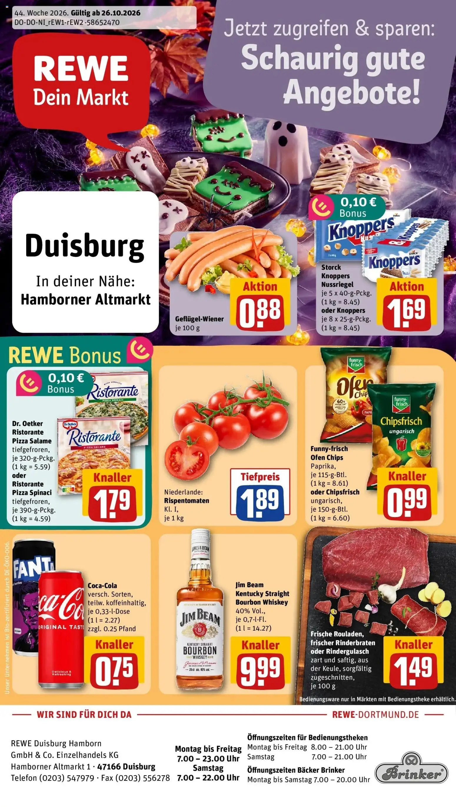 Vorschau von dem Prospekt des Geschäftes Rewe, gültig ab dem 26.10.2026
