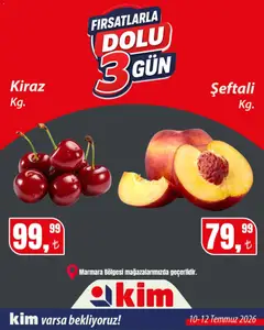Kim Market Kim Market - Fırsatlarla Dolu 3 Gün 10.07.2026 - Broşürünün önizlemesi