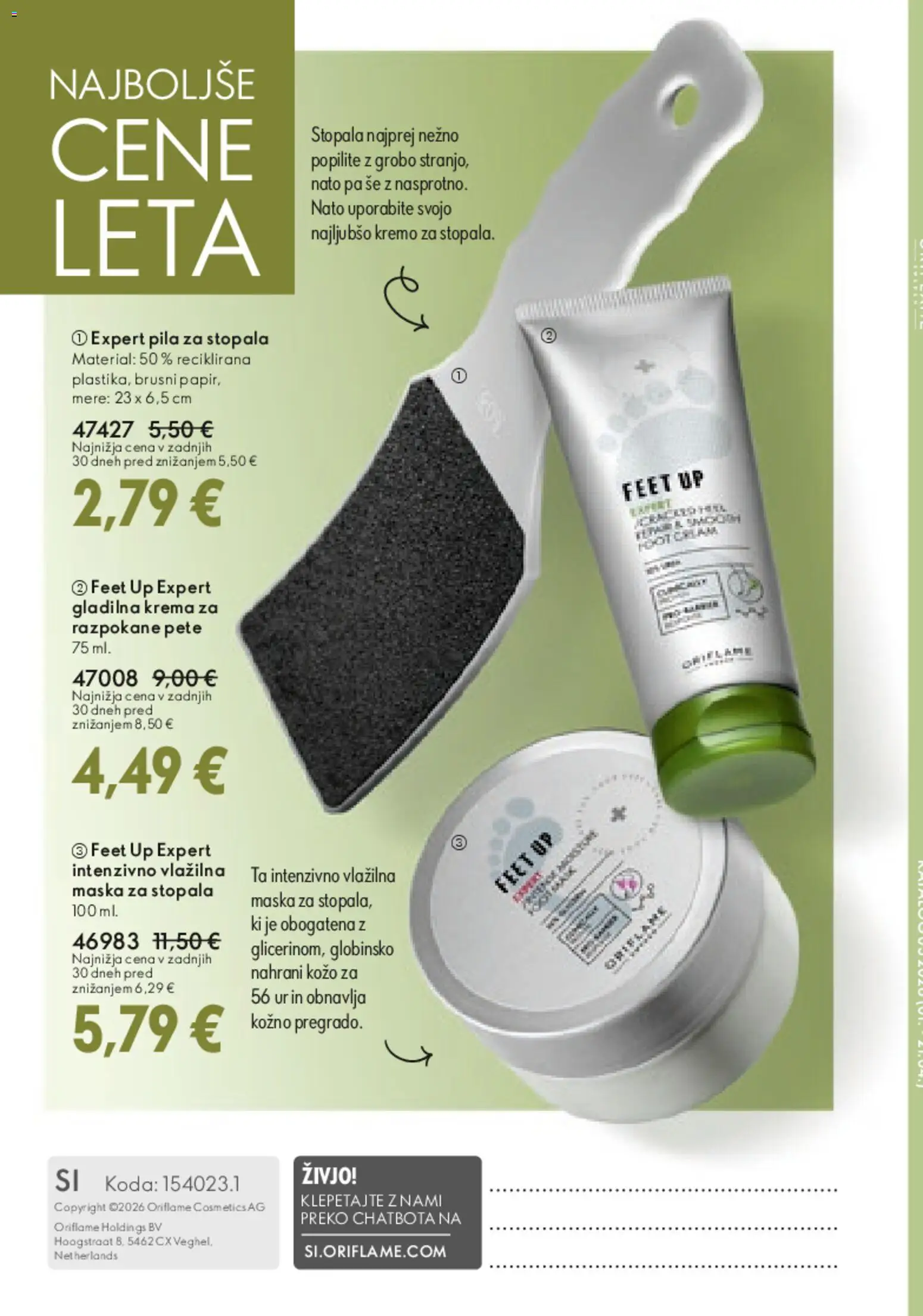 Predogled kataloga iz trgovine Oriflame veljaven od 01.04.2026 - Piling za telo, Piling, Gel za prhanje, Kopel, Peneča kopel