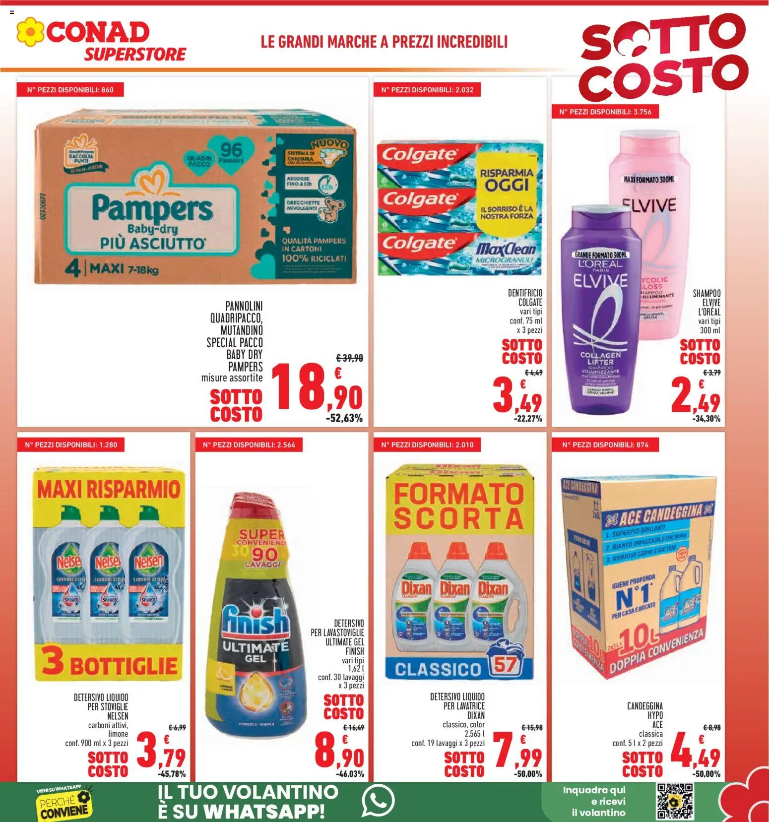 Anteprima dell'opuscolo Conad volantino Superstore Lazio dal negozio Conad valido da 05/11/2026 - Lavatrice, Limone, Lavastoviglie, Shampoo, Orecchiette, Dentifricio, Illuminante, Detergente