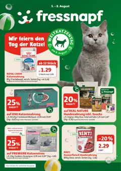 Vorschau der Angebote: Fressnapf Fressnapf Flugblatt gültig ab 05.08.2026
