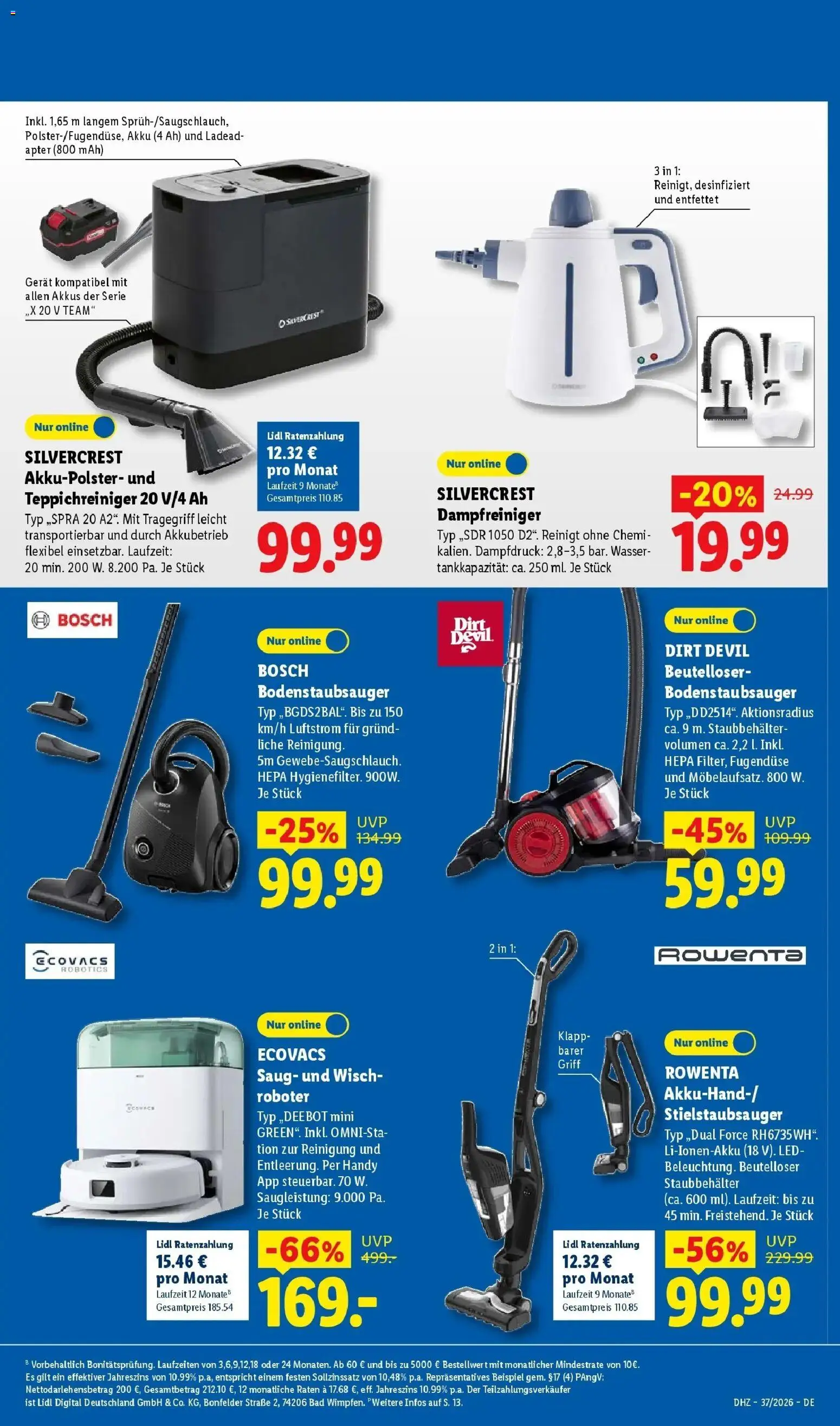 Vorschau von dem Prospekt des Geschäftes Lidl, gültig ab dem 07.09.2026 - Bosch, Wasser, Bad, Roboter