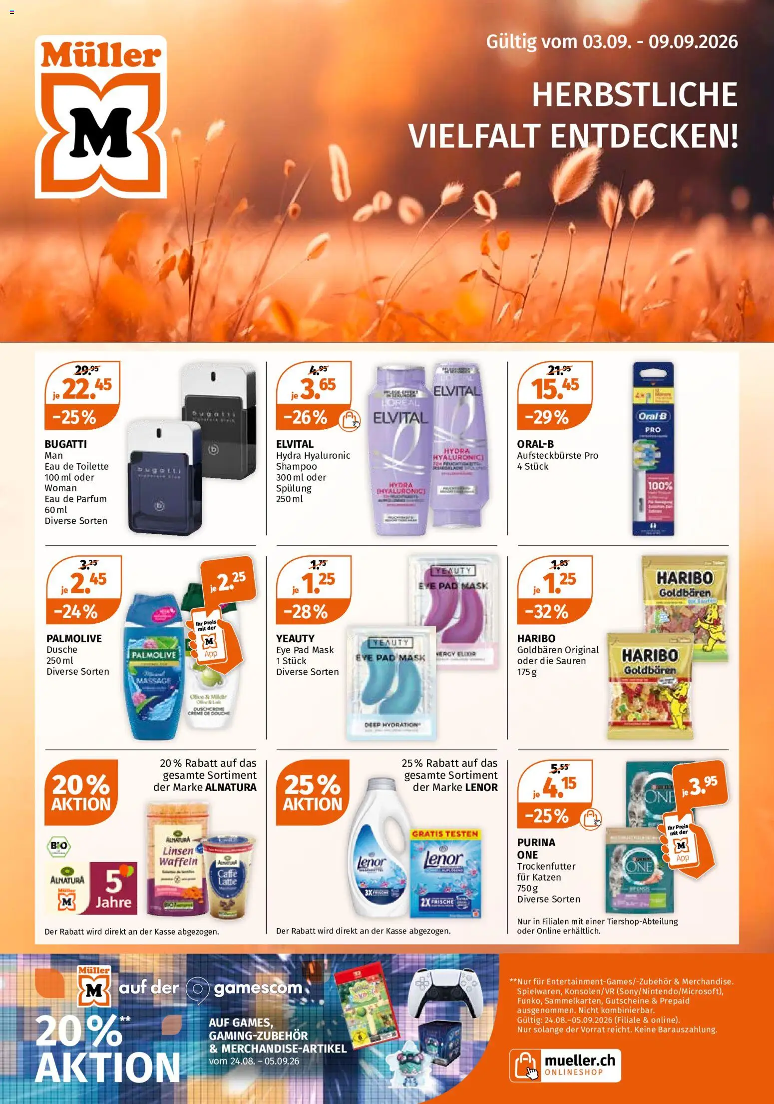Vorschau des Merkblatts Müller aktionen vom Shop Müller gültig von 03.09.2026 bis 09.09.2026