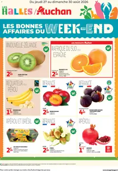 Prévisualisation de Auchan Les bons plan du week end dans votre hyper du magasin Auchan formulaire valide 27/08/2026