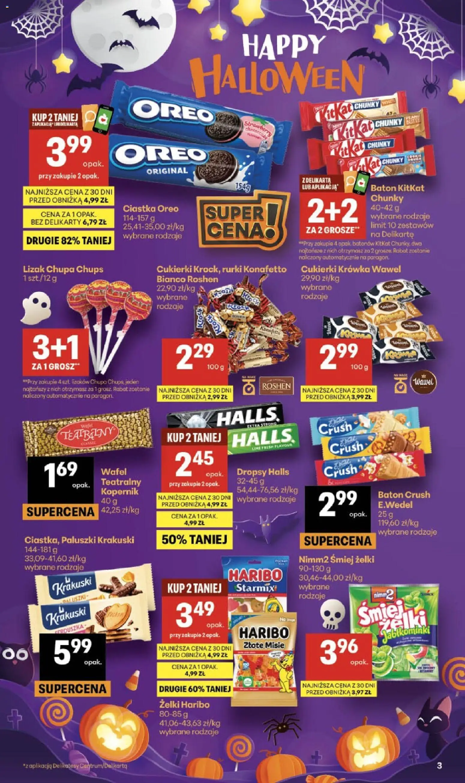 Pogląd gazetki "Delikatesy Centrum Black Weeks" ze sklepu Delikatesy Centrum ważnej od 29.10.2026 - Delikatesy, Ciastka, Żelki, Baton, Oreo, Krowka, Lizak Chupa Chups, Ciastka Oreo