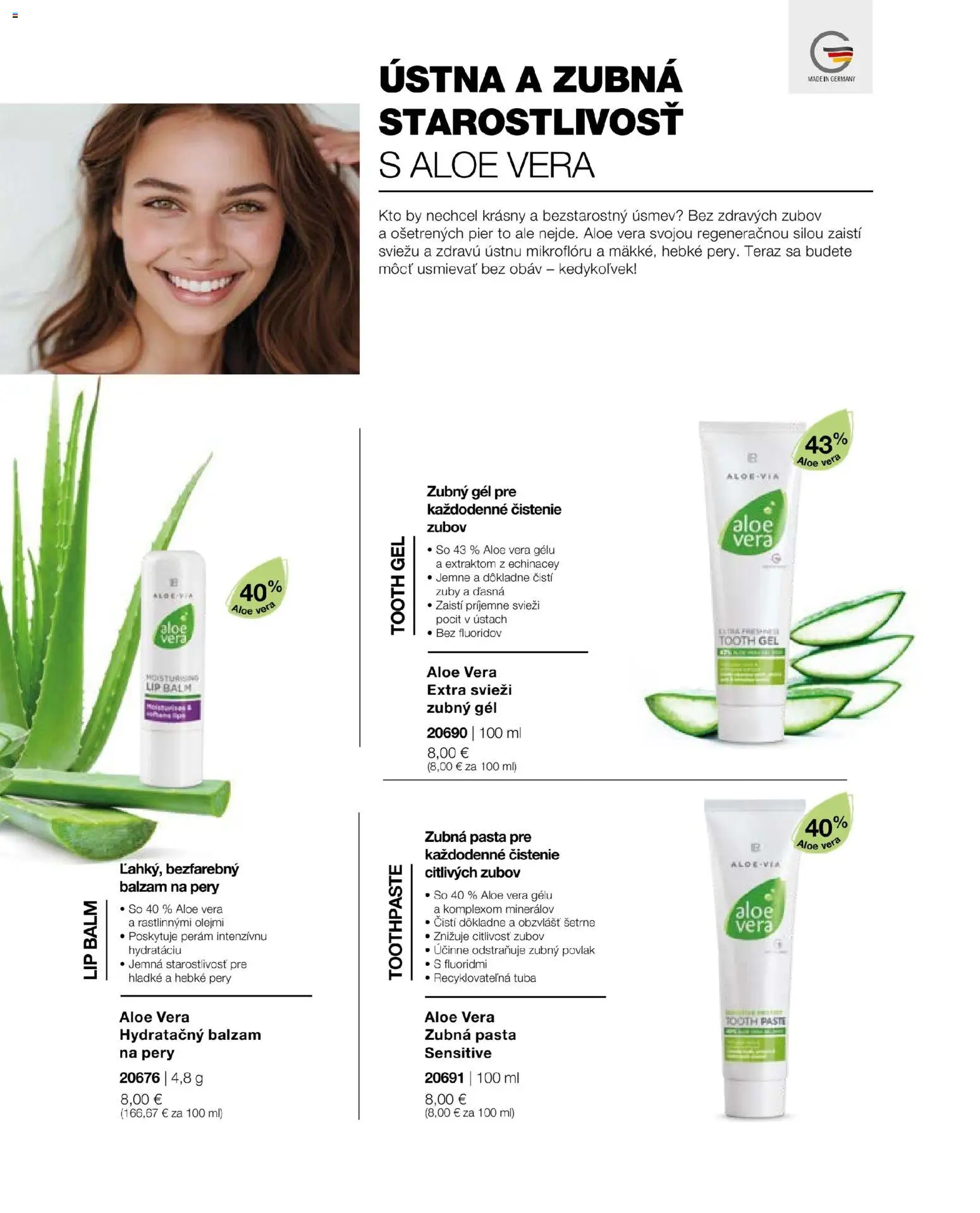 Náhľad LR letáku platného od 22.05.2026 - Aloe Vera, Zubná pasta