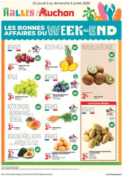 Prévisualisation de Auchan les bons plans du week-end dans votre hyper du magasin Auchan formulaire valide 02/07/2026