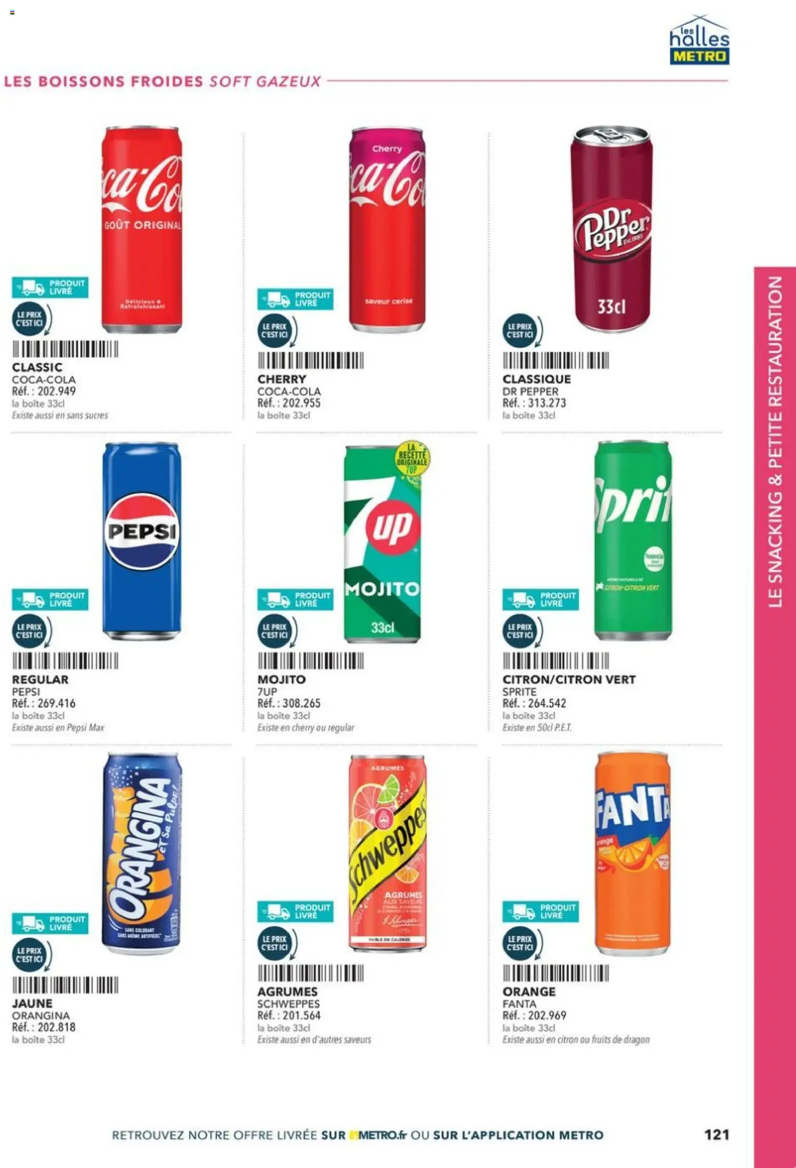 Prévisualisation de Boulangers Pâtissiers du magasin METRO formulaire valide 30/04/2026 - Orange, Livre, Fruits, Cerise, Orangina, Pepsi, Boissons, Pepsi Max