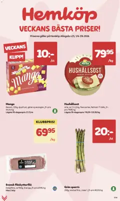 Förhandsgranska reklamblad Hemköp erbjudanden från butik Hemköp gäller från 01/06/2026