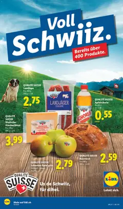 Vorschau des Merkblatts Lidl aktionen Qualité Suisse vom Shop Lidl gültig von 07.05.2026 bis 12.05.2026