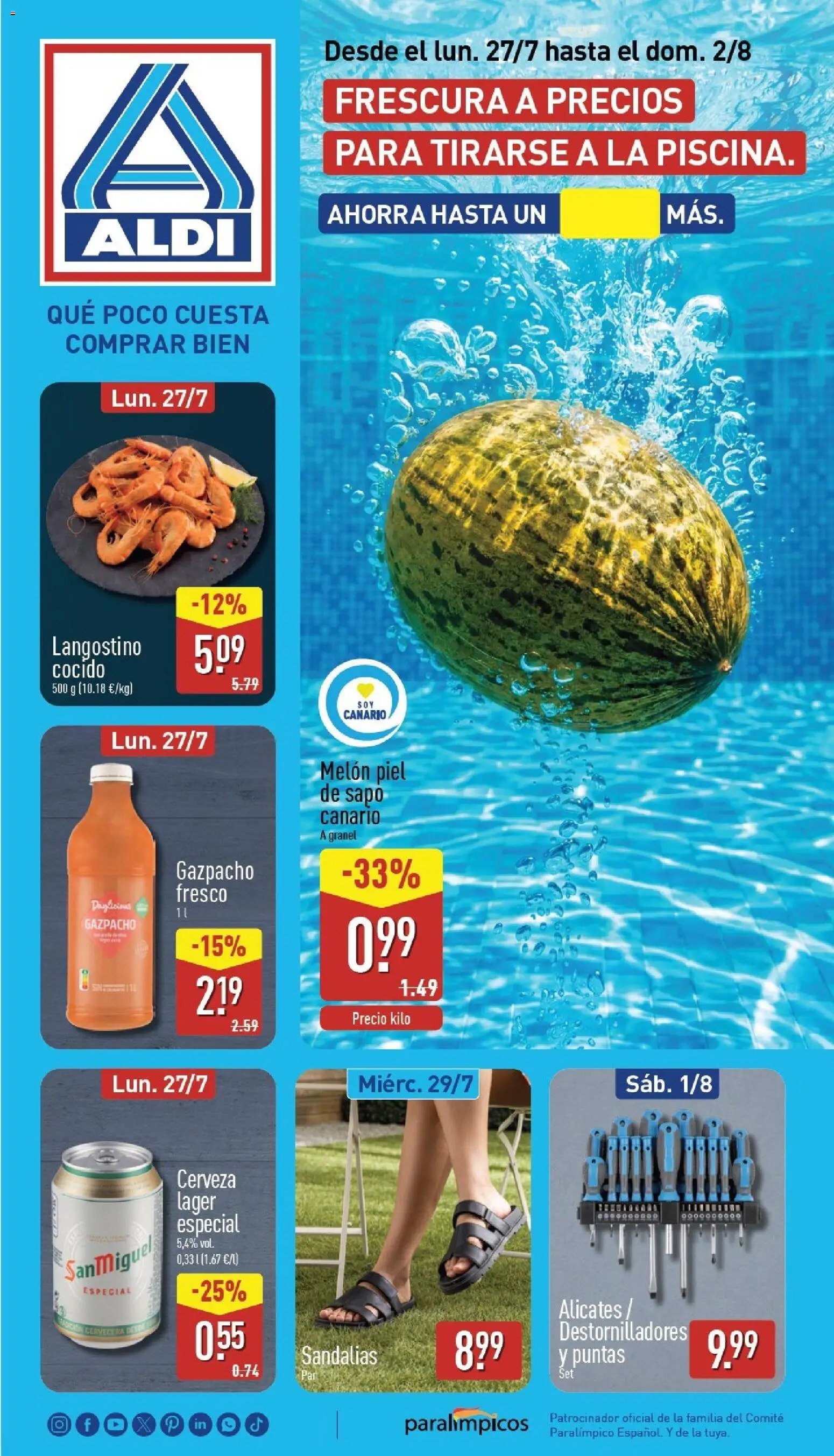 Vista previa del folleto de la tienda Aldi válido desde el 27/07/2026 