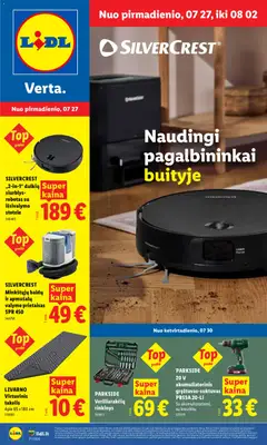 LIDL parduotuvės leidinio LIDL leidinys - Ne maisto prekių pasiūlymai galiojančio nuo 2026.07.27 peržiūra