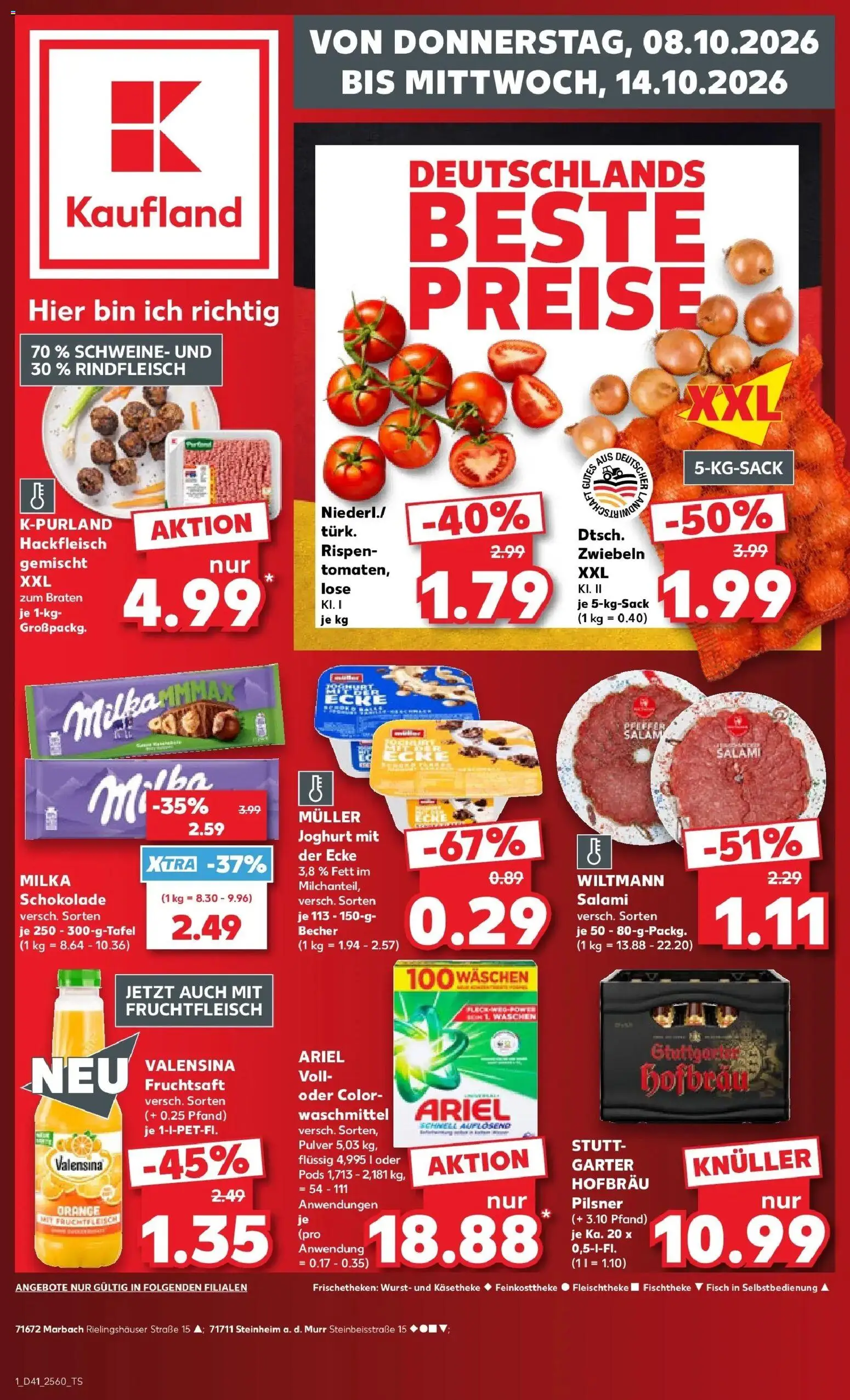 Vorschau von dem Prospekt des Geschäftes Kaufland, gültig ab dem 08.10.2026