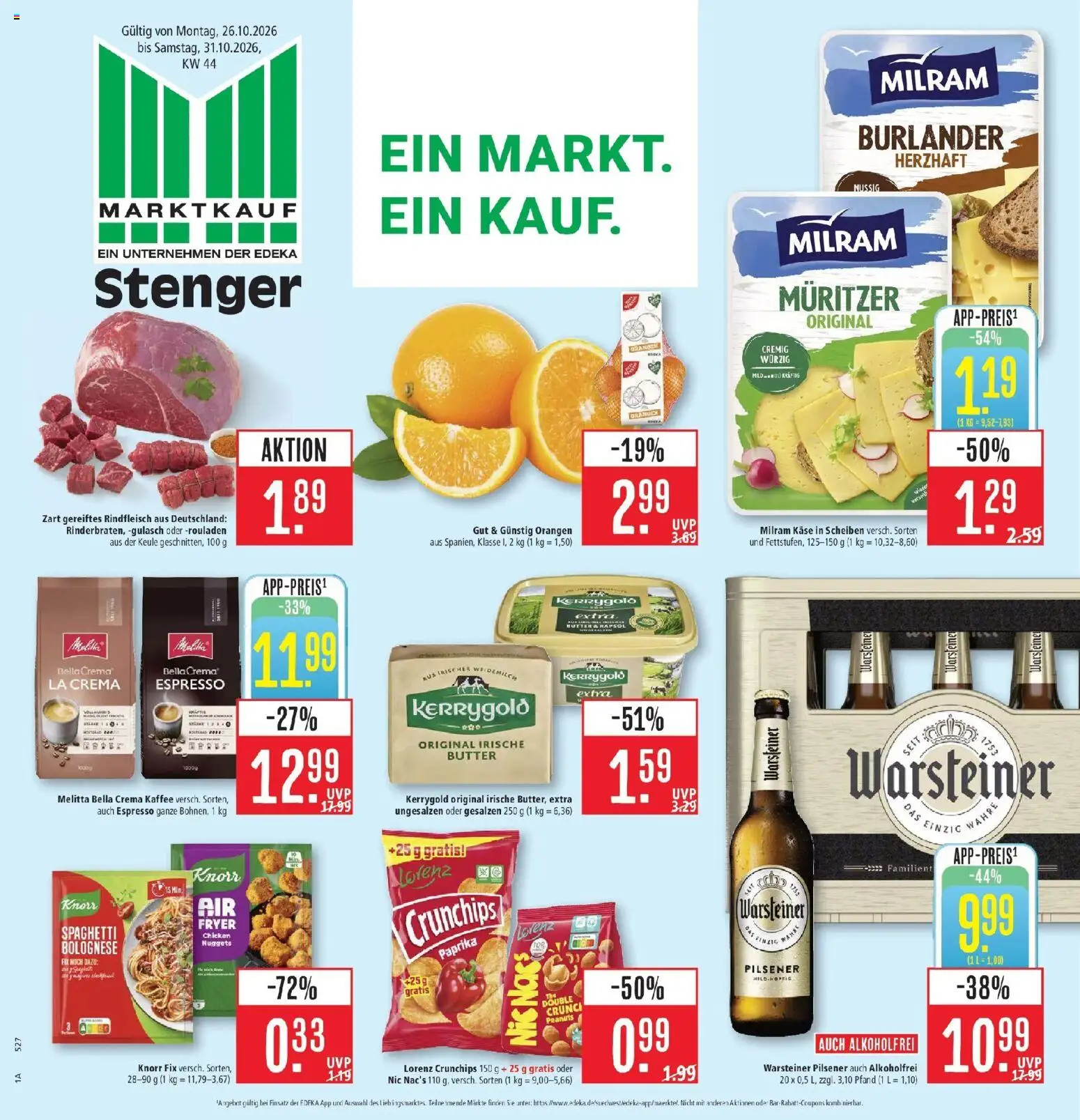 Vorschau von dem Prospekt des Geschäftes Marktkauf, gültig ab dem 26.10.2026