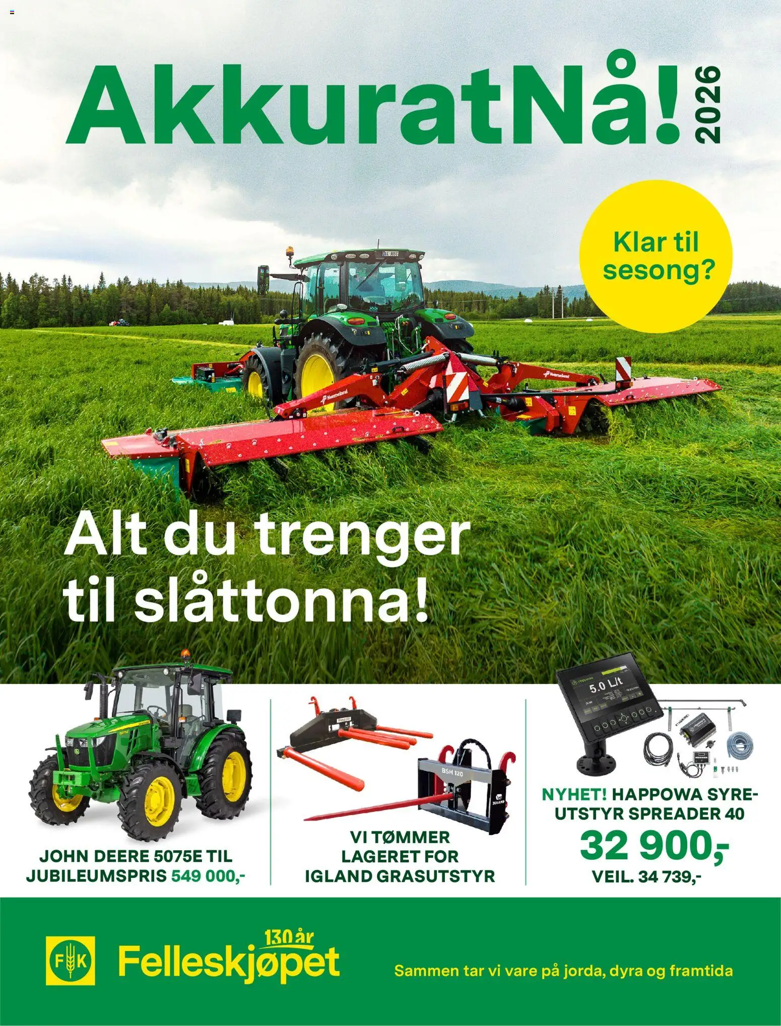 Forhåndsvis Felleskjøpet AkkuratNå! 2026 fra butikk Felleskjøpet gyldig fra 15/04/2026
