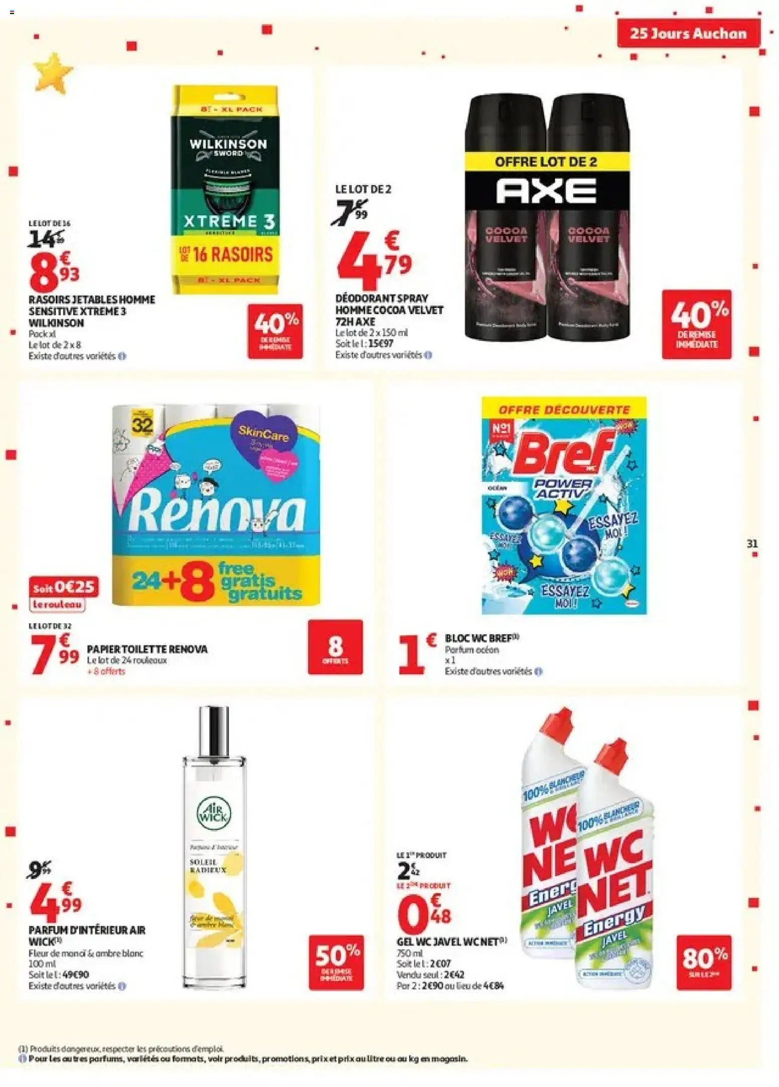 Prévisualisation de Auchan 25 jours 1 supers du magasin Auchan formulaire valide 27/10/2026