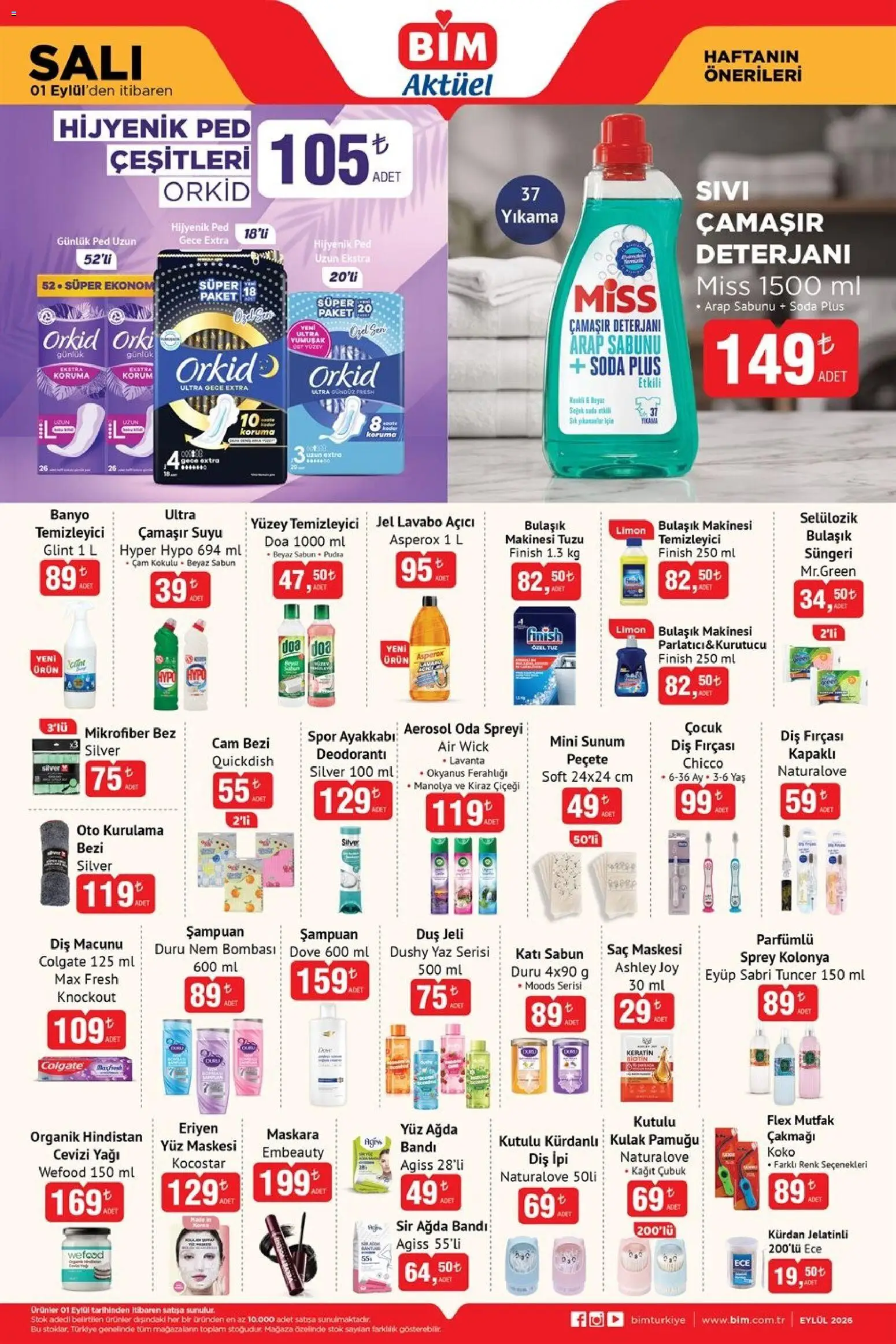 BİM BİM - Katalog Salı 01.09.2026 - Broşürünün önizlemesi