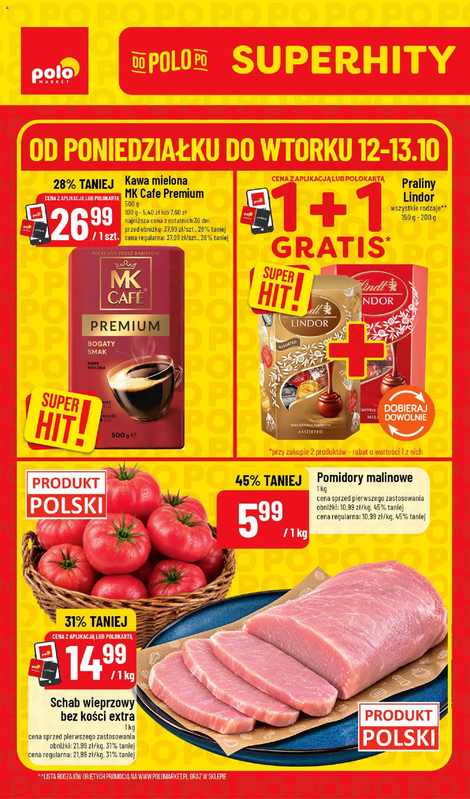 Pogląd gazetki "POLOmarket gazetka - Super Hity" ze sklepu POLOmarket ważnej od 12.10.2026