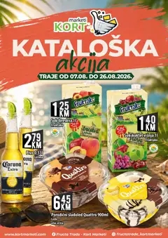Pregled letka Kort Marketi Katalog trgovine Kort Marketi vrijedi od 07.08.2026