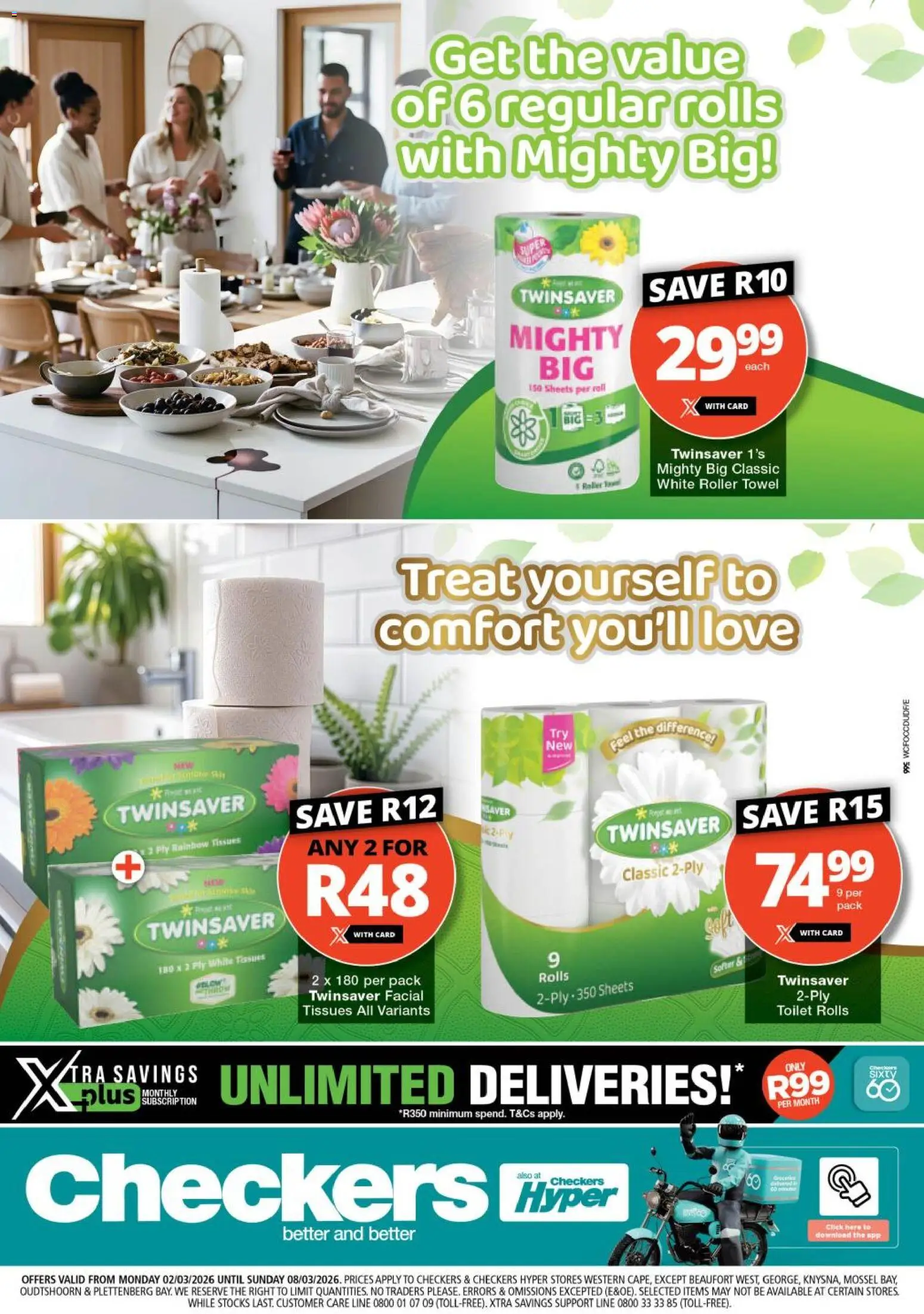 Checkers Western Cape - Twinsaver Promotion 02/03 - 08/03/2026