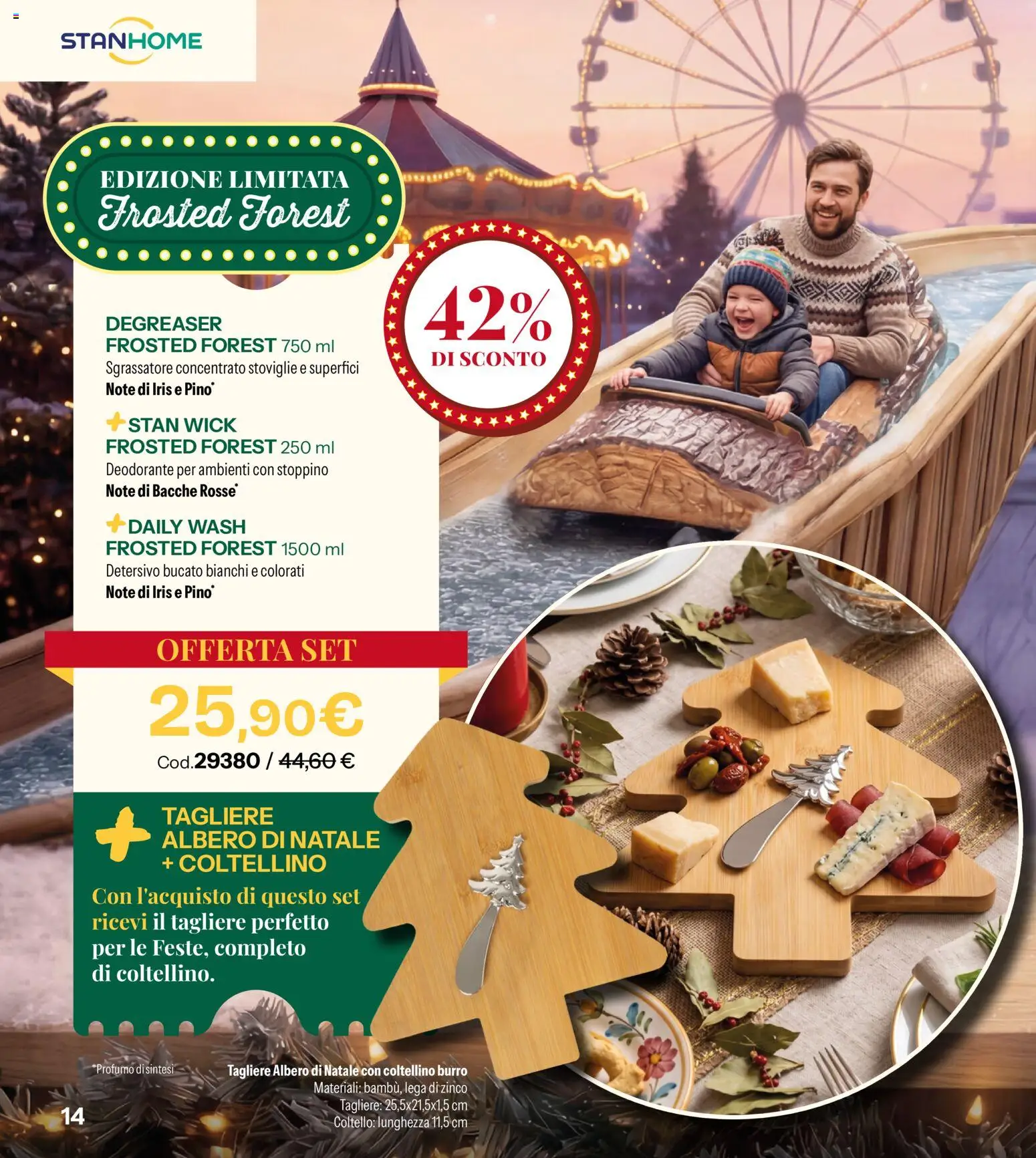 Anteprima dell'opuscolo Catalogo Stanhome Natale dal negozio Stanhome valido da 27/10/2026 - Albero di natale, Burro, Deodorante, Tagliere, Sgrassatore, Deodorante per ambienti