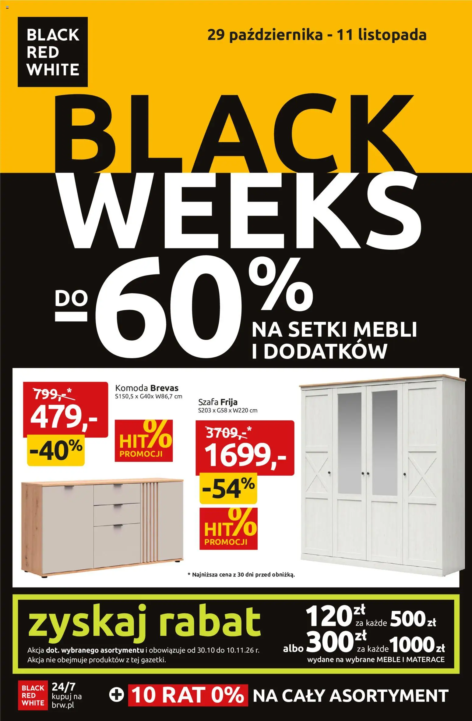 Pogląd gazetki "Black Red White Black Weeks" ze sklepu Black Red White ważnej od 30.10.2026