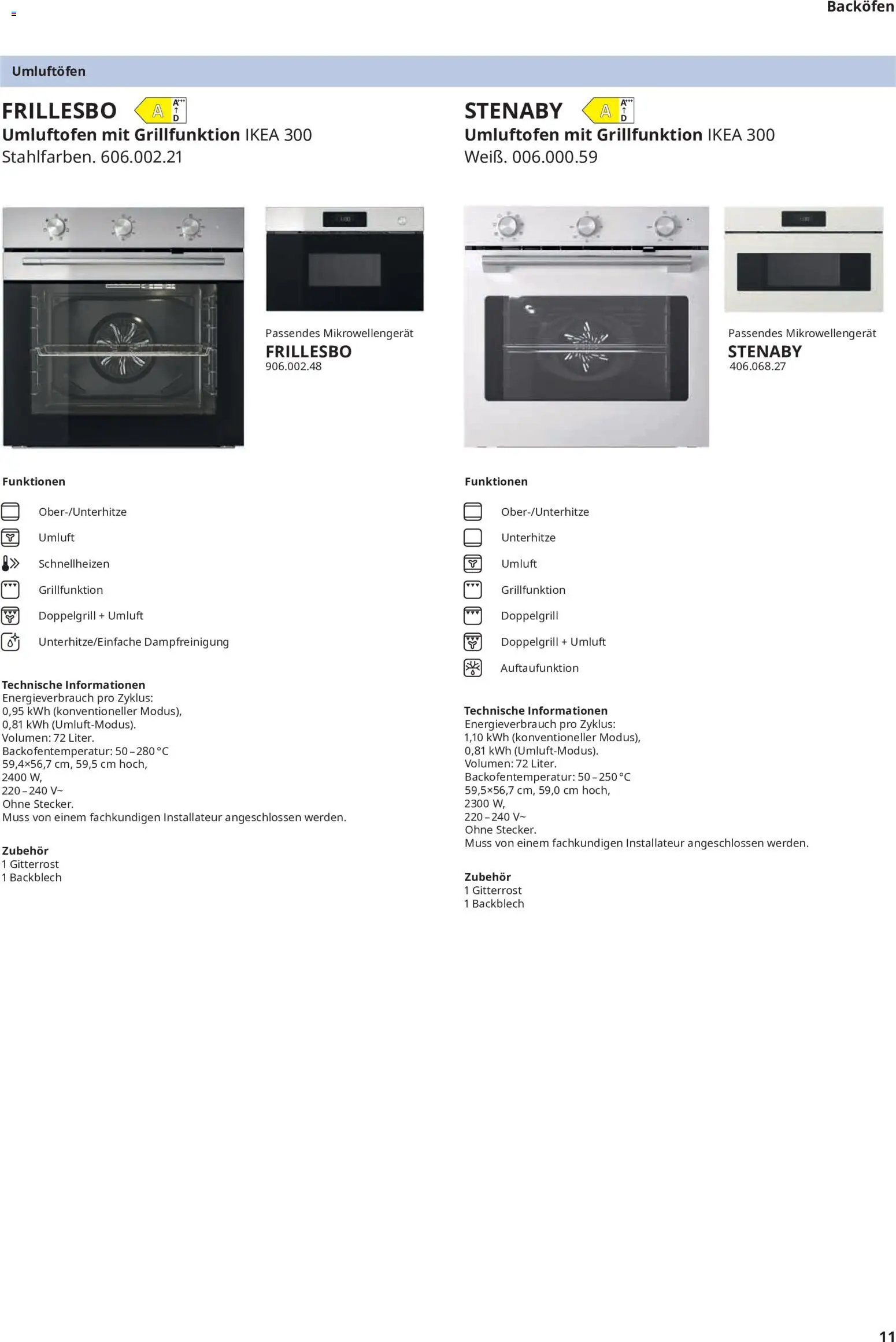 Vorschau von dem Prospekt des Geschäftes Ikea, gültig ab dem 11.09.2026 - Backofen