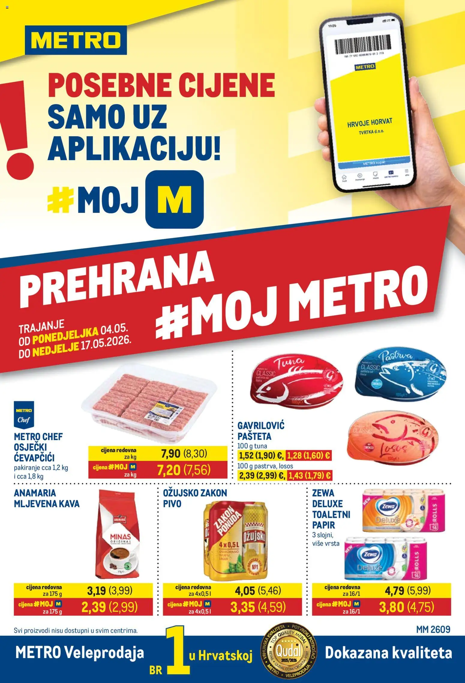 Pregled letka Metro Katalog trgovine Metro vrijedi od 04.05.2026